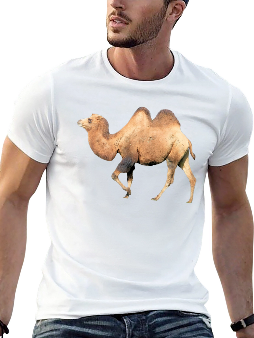 Camel Graphic Tee - Unique Animal Print T-Shirt