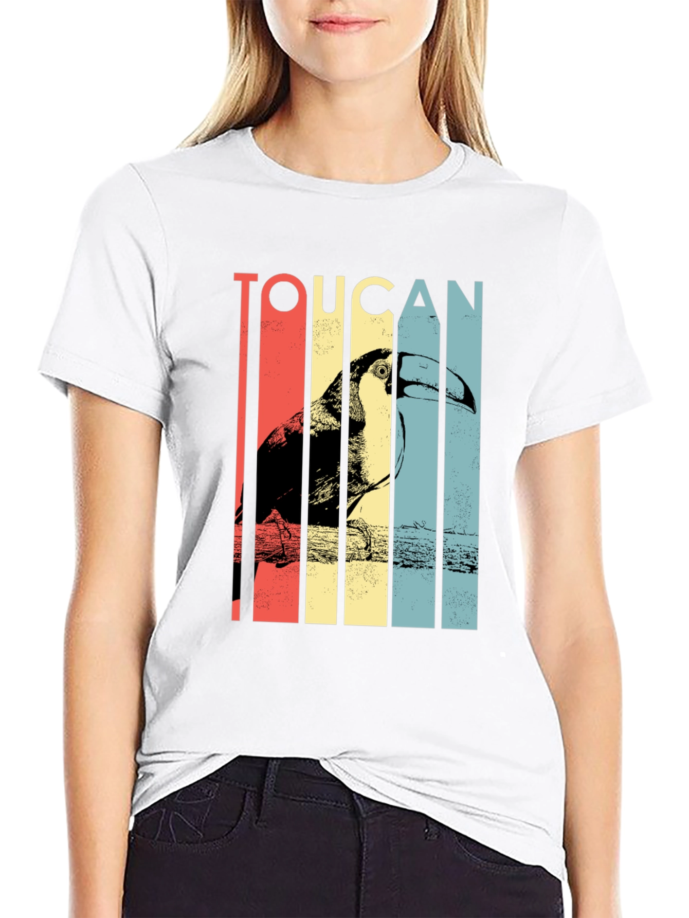 Retro Toucan Graphic T-Shirt