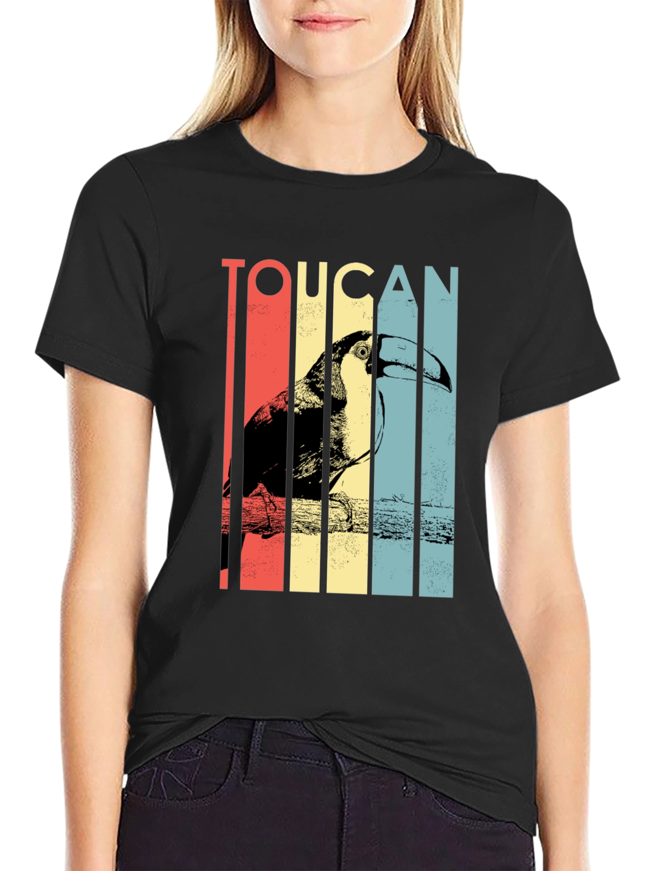 Retro Toucan Graphic T-Shirt