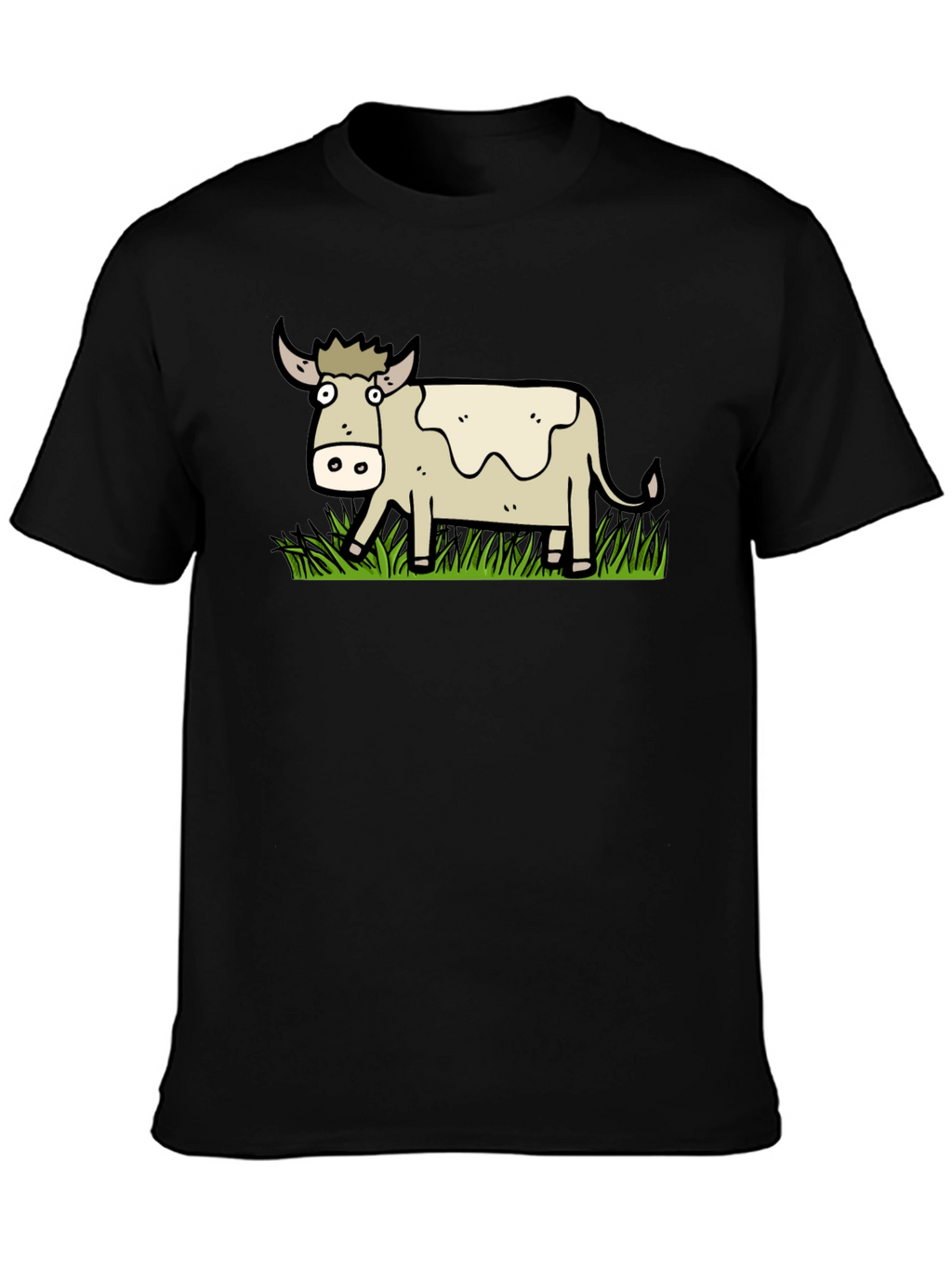 Cartoon Cow Graphic T-Shirt - Unisex