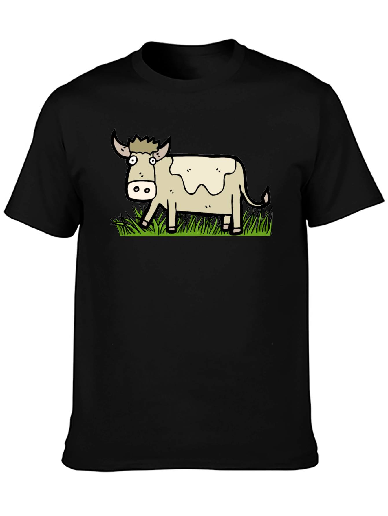 Cartoon Cow Graphic T-Shirt - Unisex
