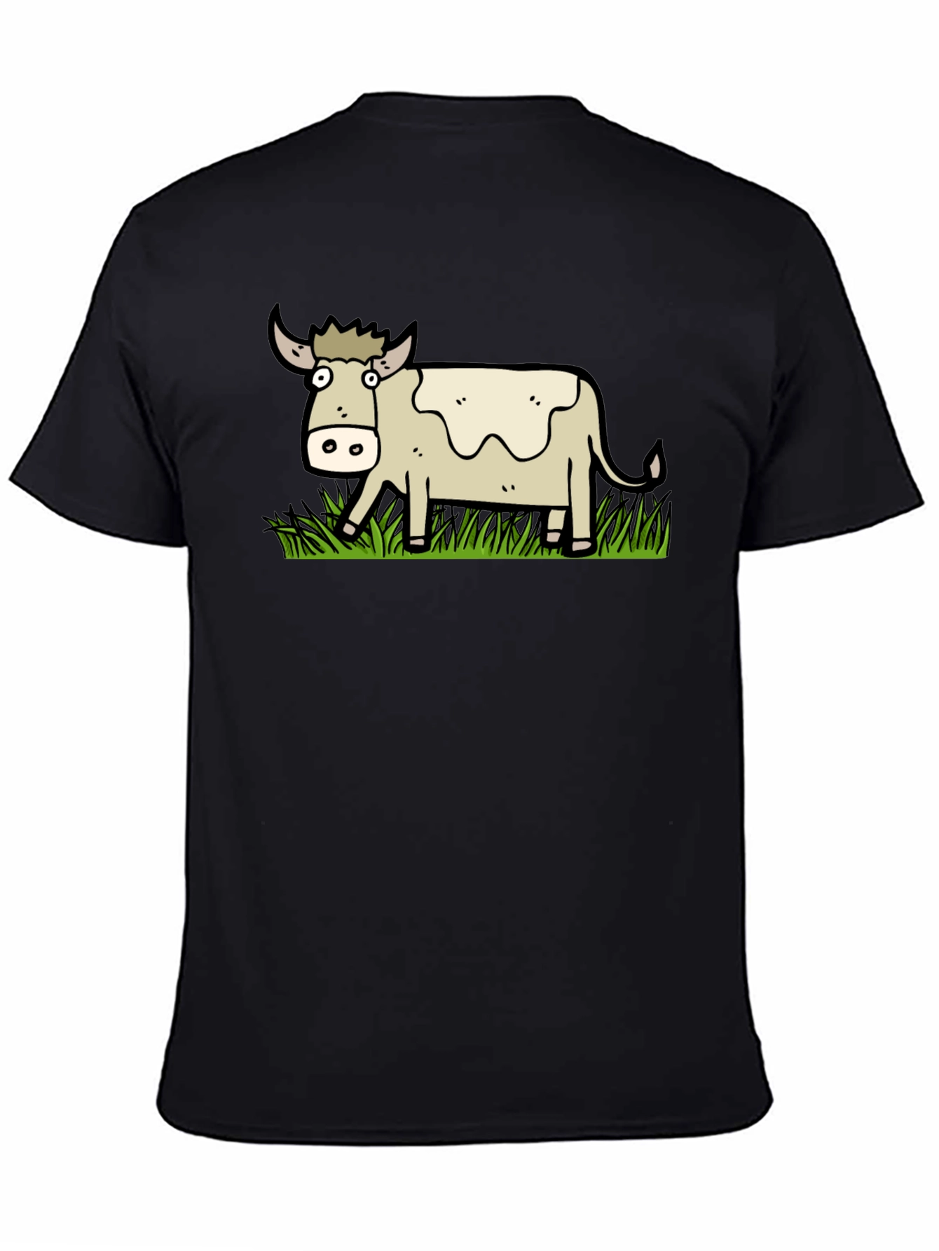 Cartoon Cow Graphic T-Shirt - Unisex