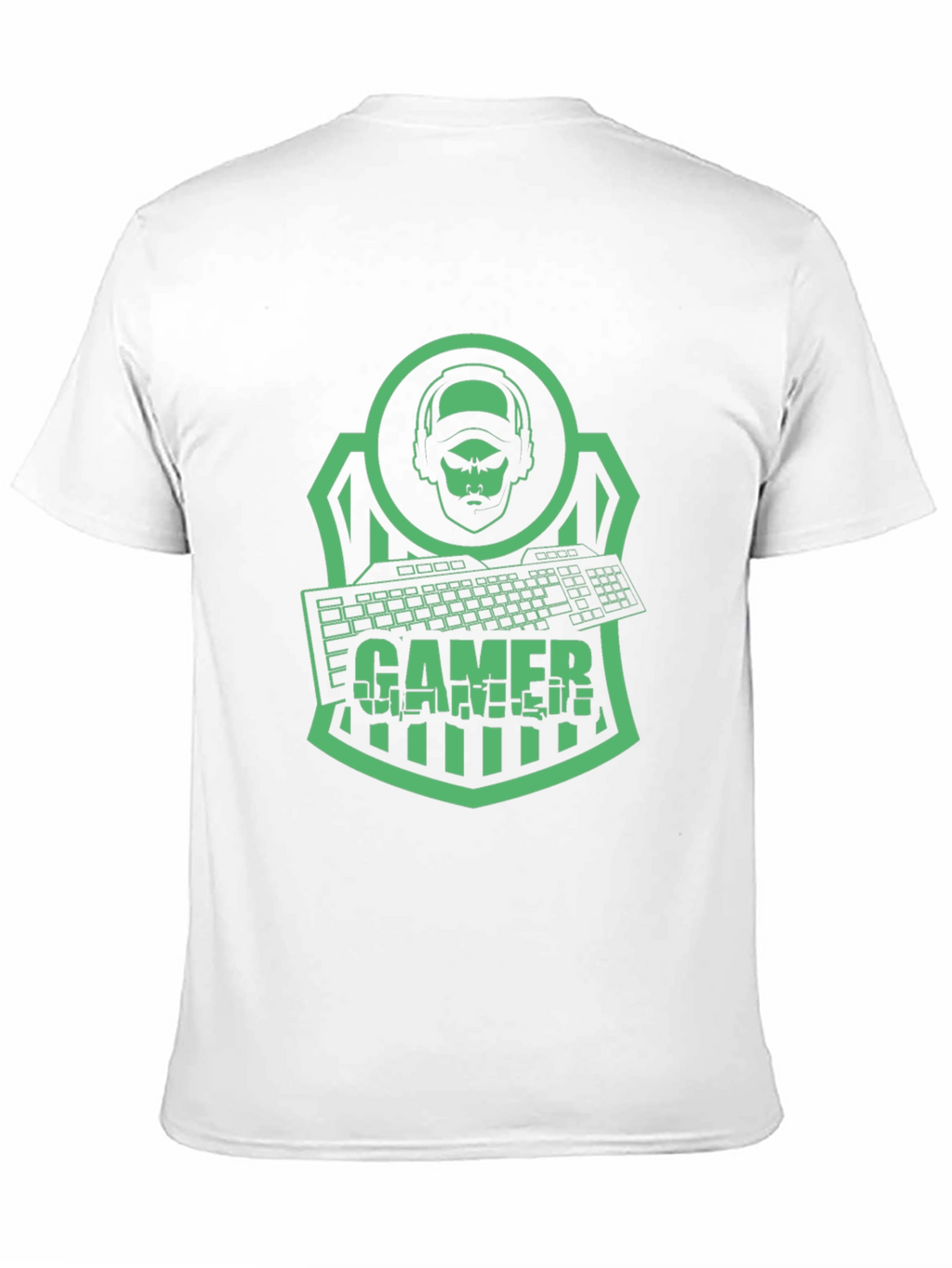 Gamer T-Shirt - Green Graphic Print