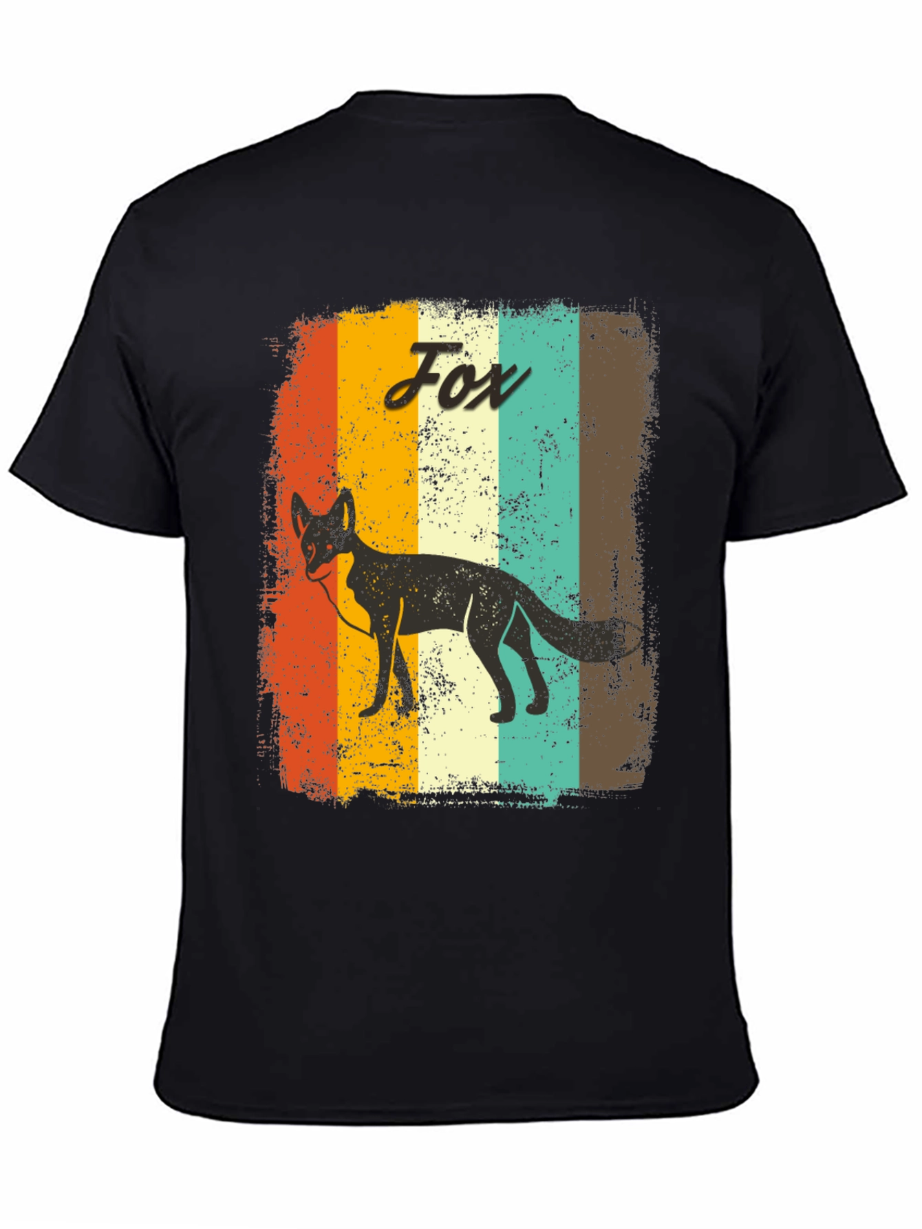 Retro Fox Graphic T-Shirt - Vintage Style Animal Tee