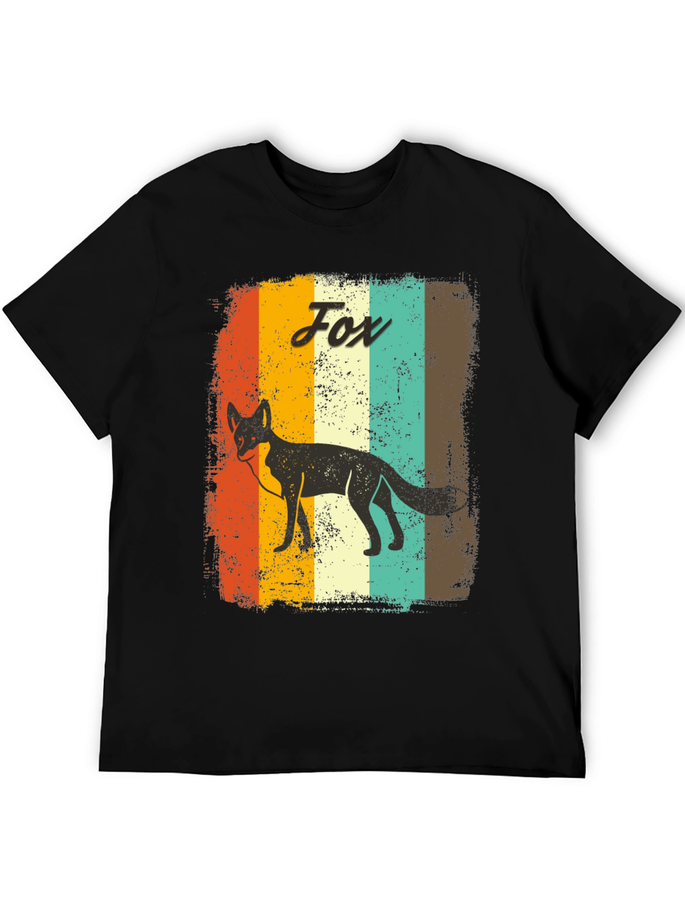 Retro Fox Graphic T-Shirt - Vintage Style Animal Tee