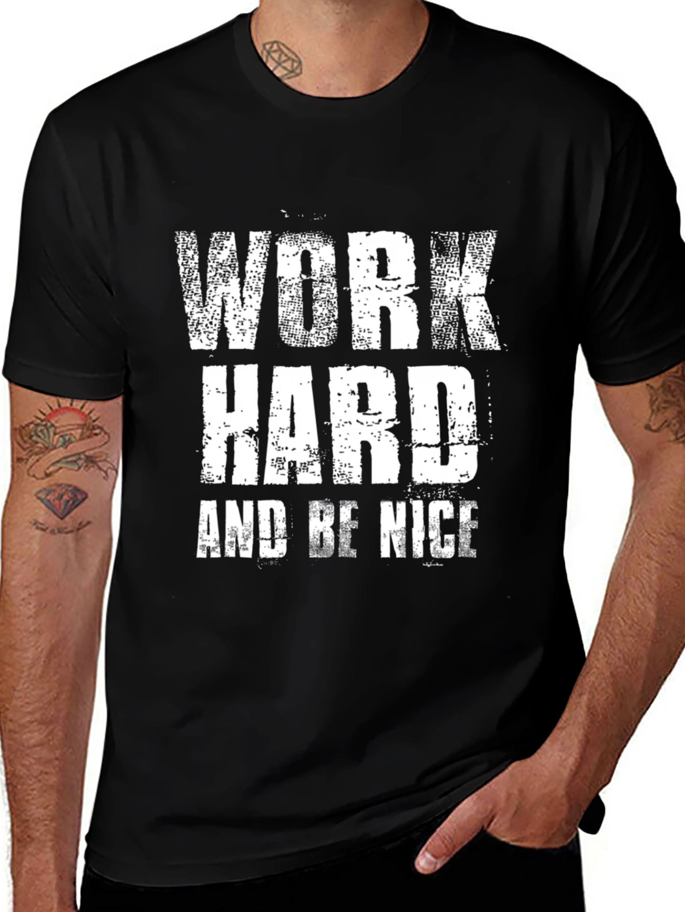 Work Hard and Be Nice Graphic T-Shirt