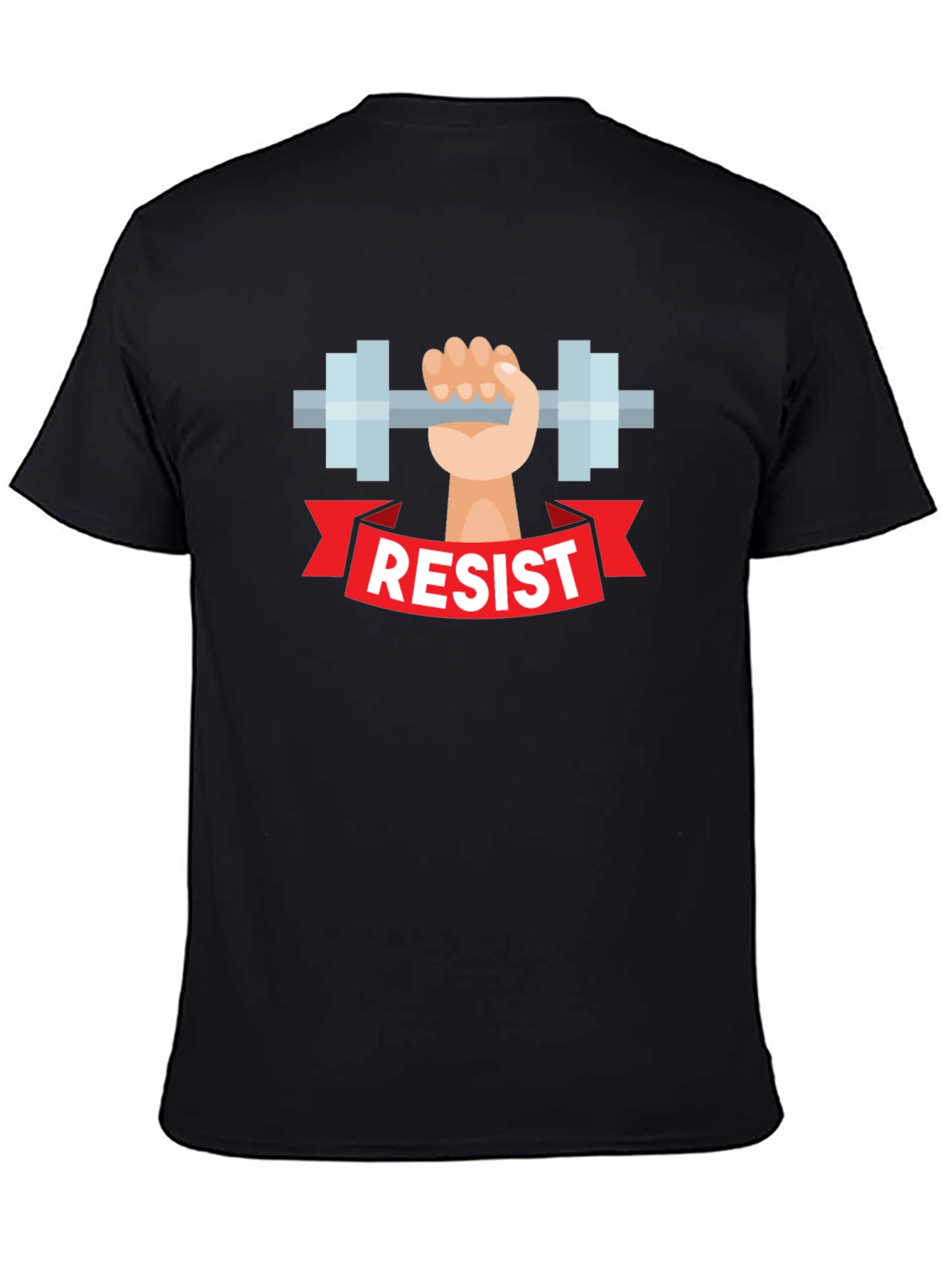 Resist Weightlifting T-Shirt - Black Graphic Tee