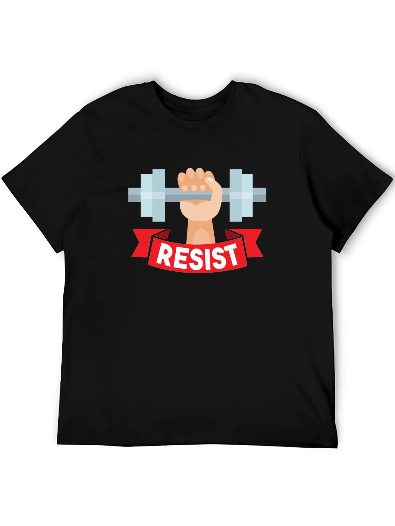 Resist Weightlifting T-Shirt - Black Graphic Tee