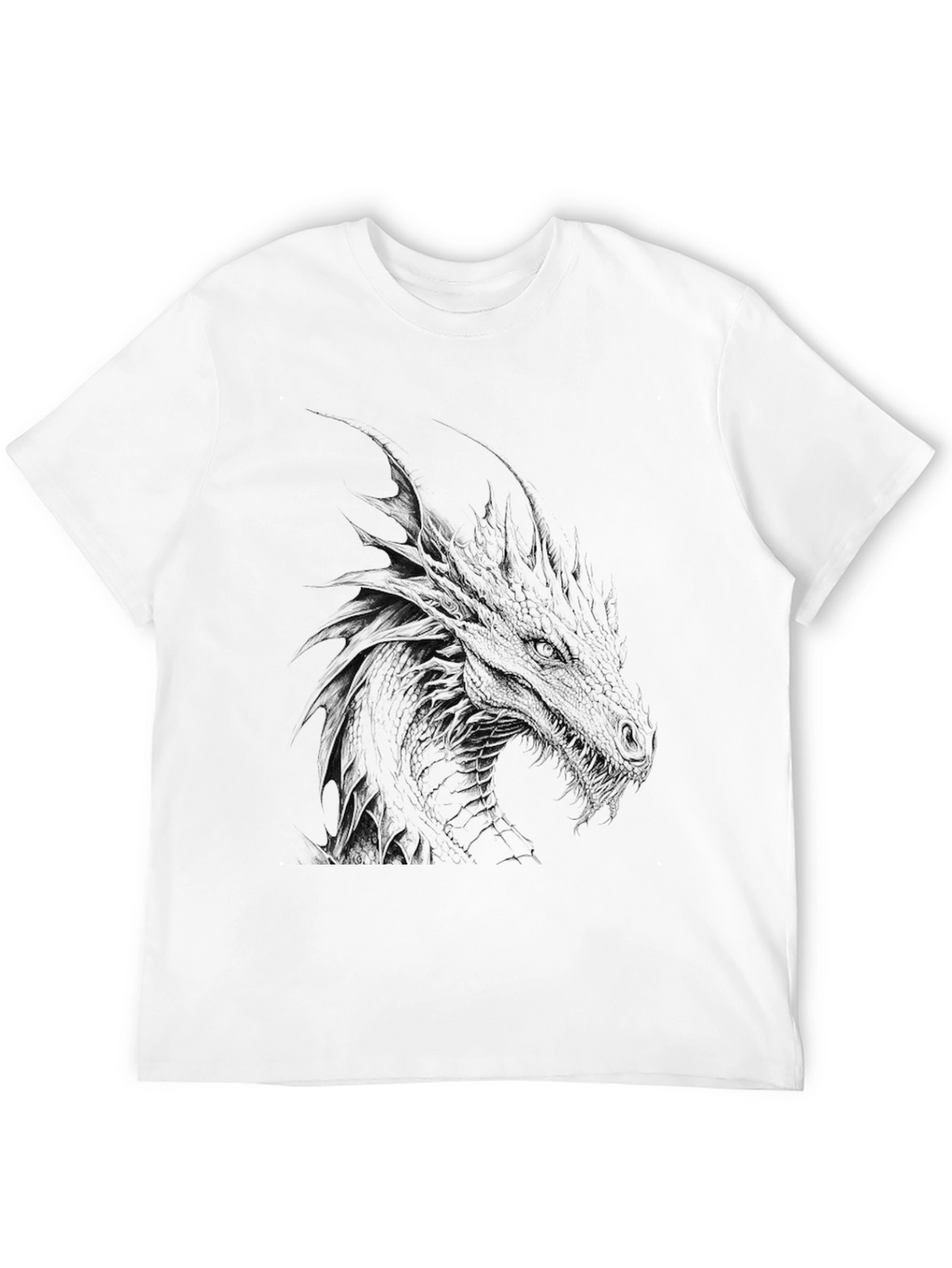 Mens Black Dragon Graphic Tee
