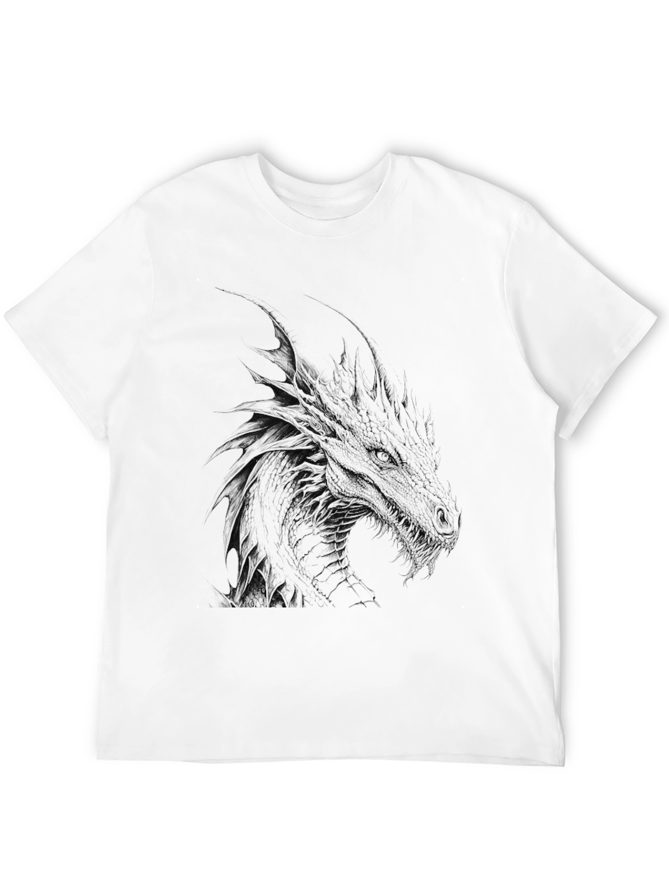 Mens Black Dragon Graphic Tee