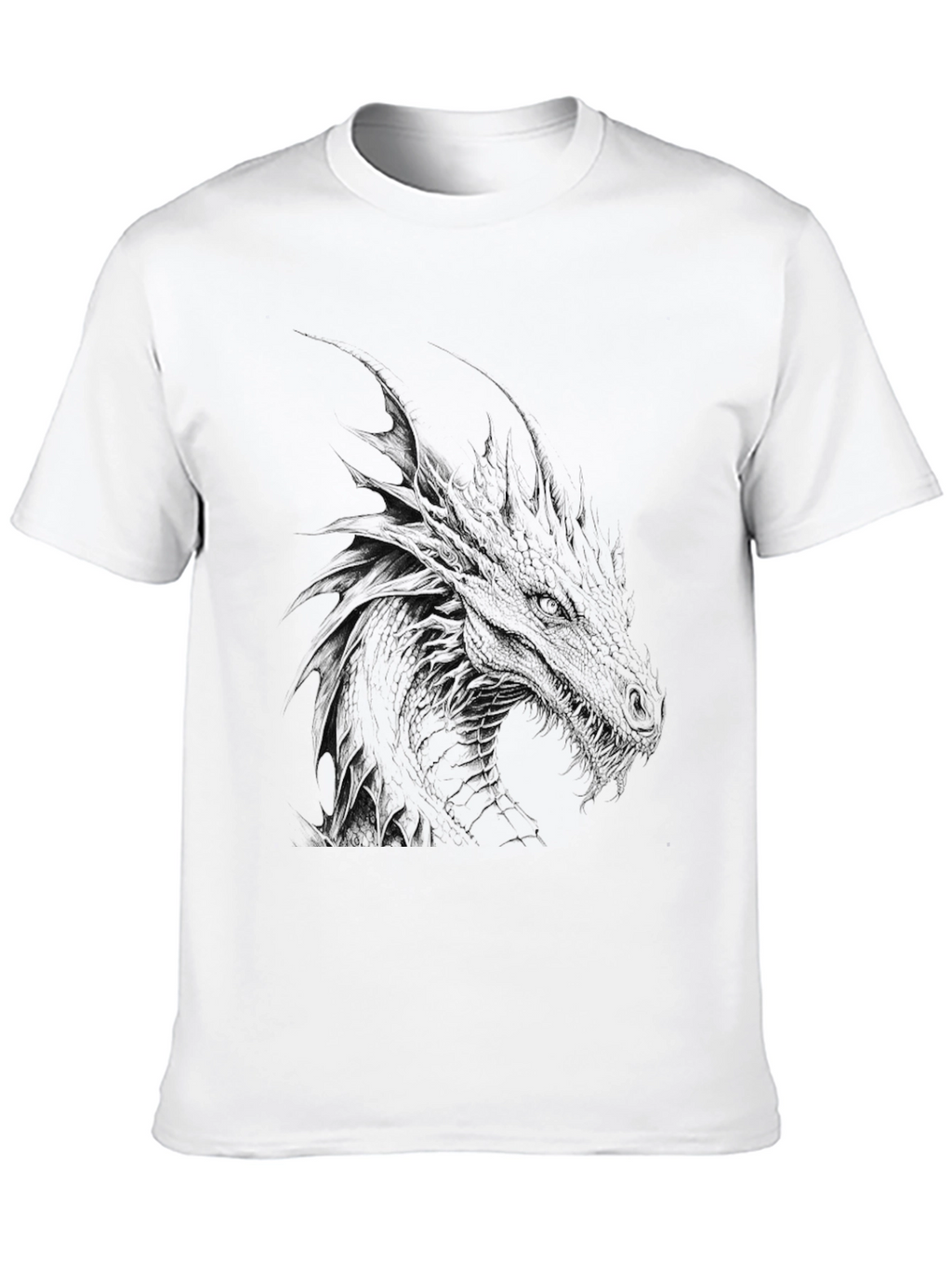 Mens Black Dragon Graphic Tee