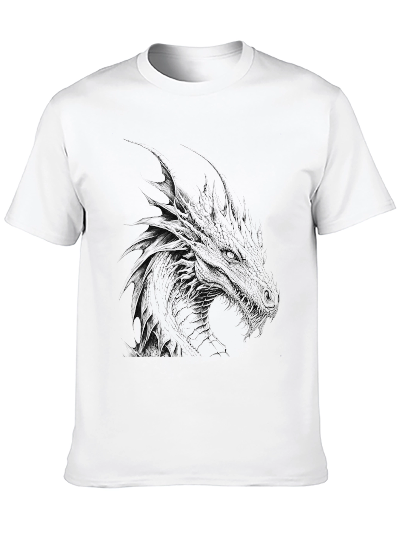Mens Black Dragon Graphic Tee