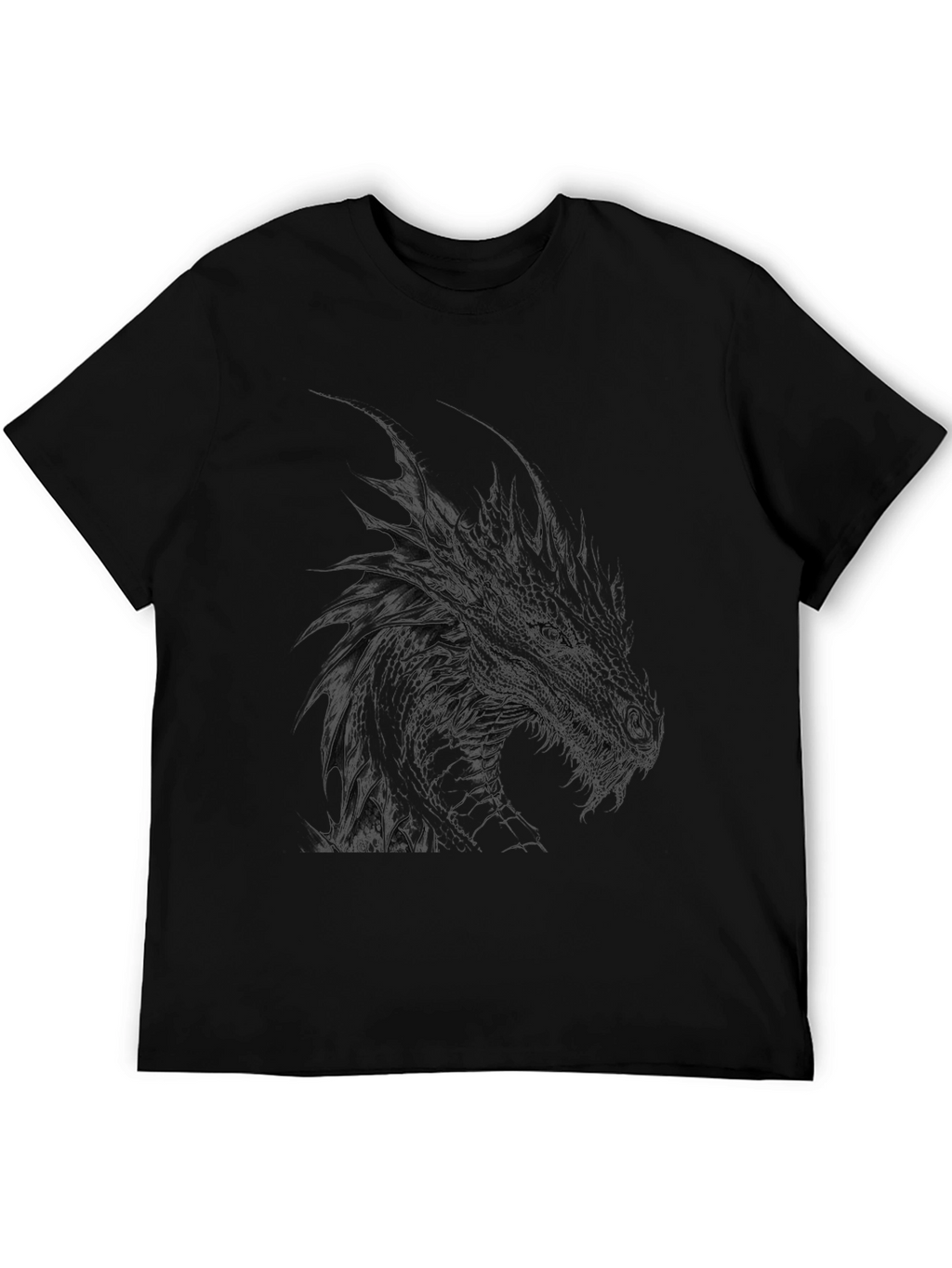 Mens Black Dragon Graphic Tee