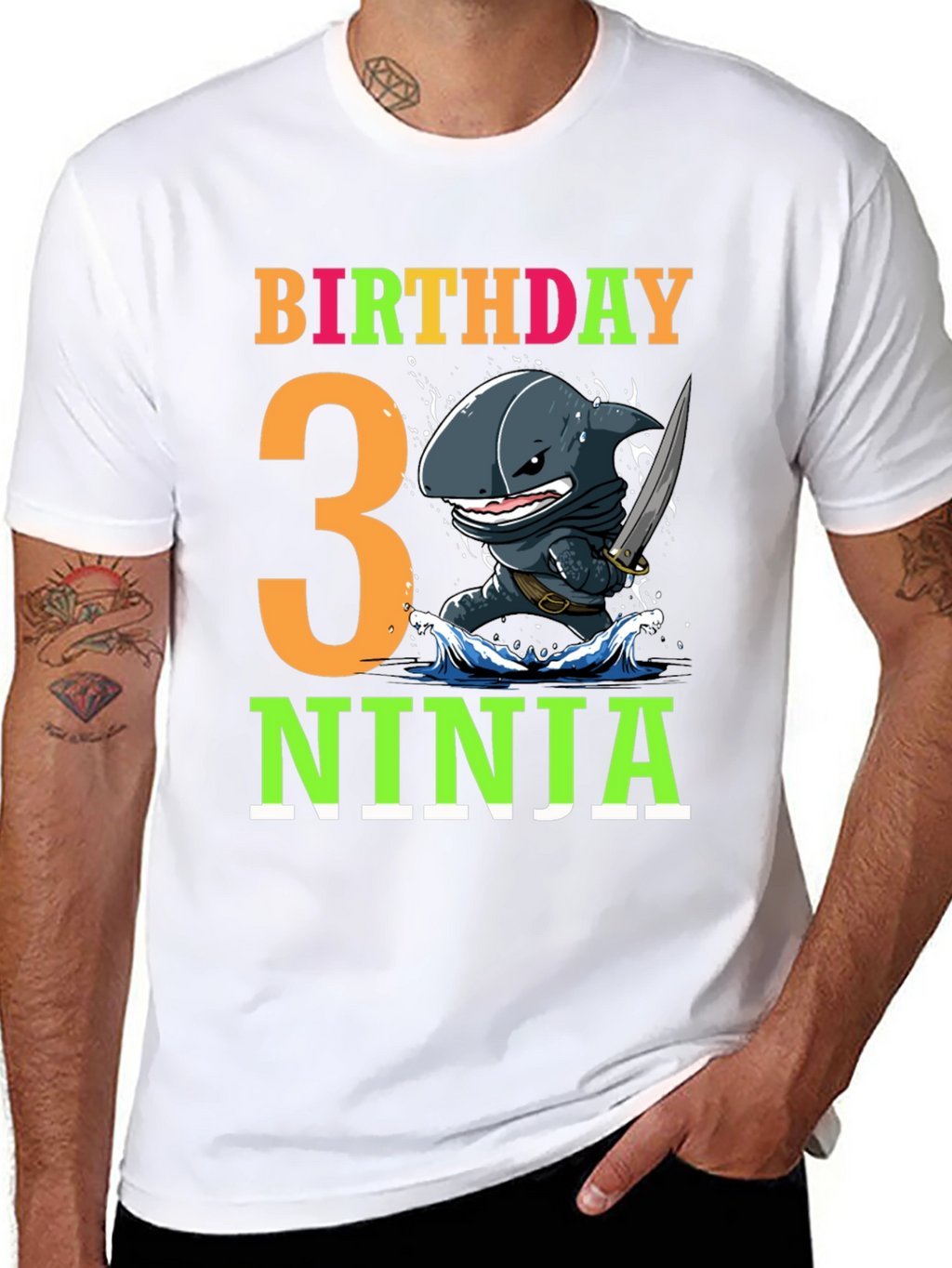 Birthday 3 Ninja T-Shirt