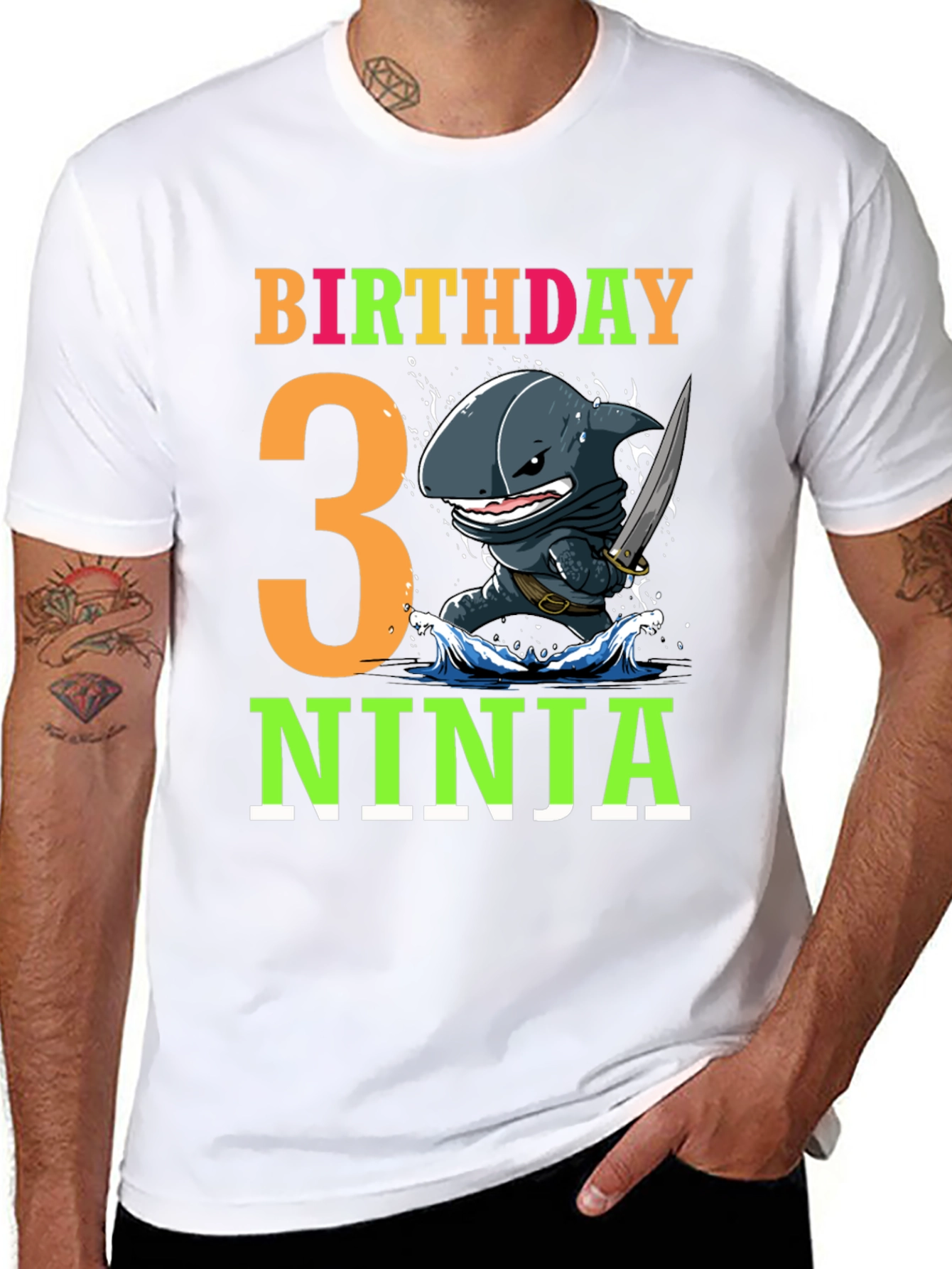 Birthday 3 Ninja T-Shirt