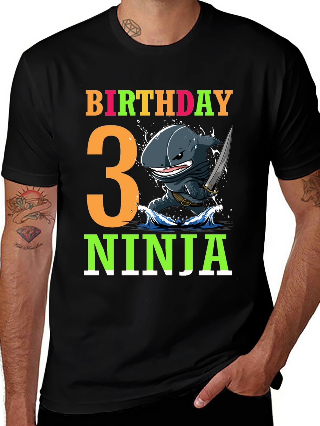 Birthday 3 Ninja T-Shirt