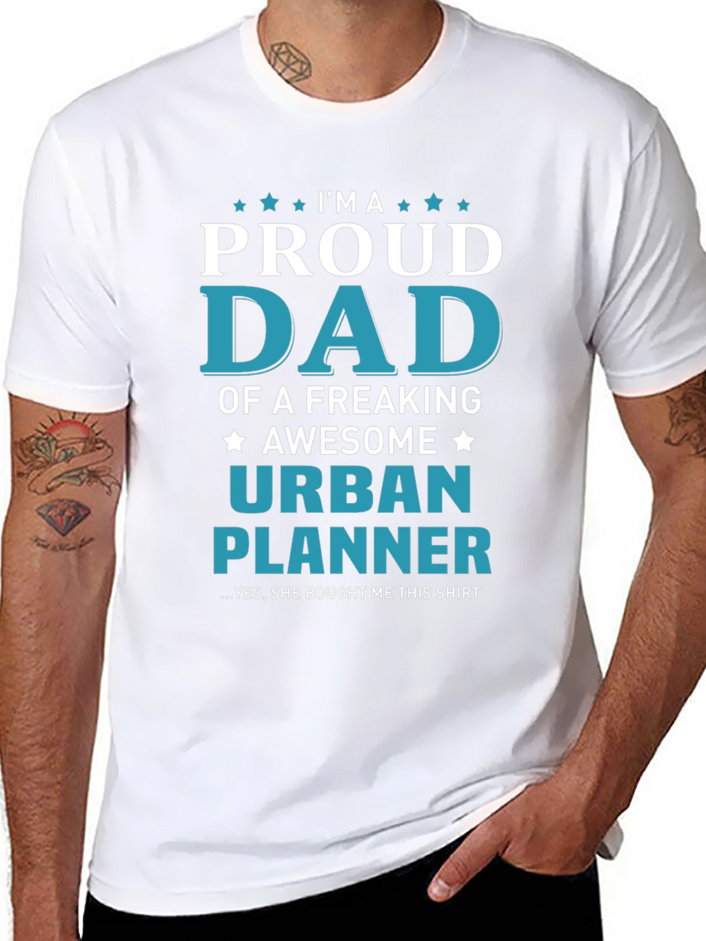 Proud Dad Urban Planner T-Shirt