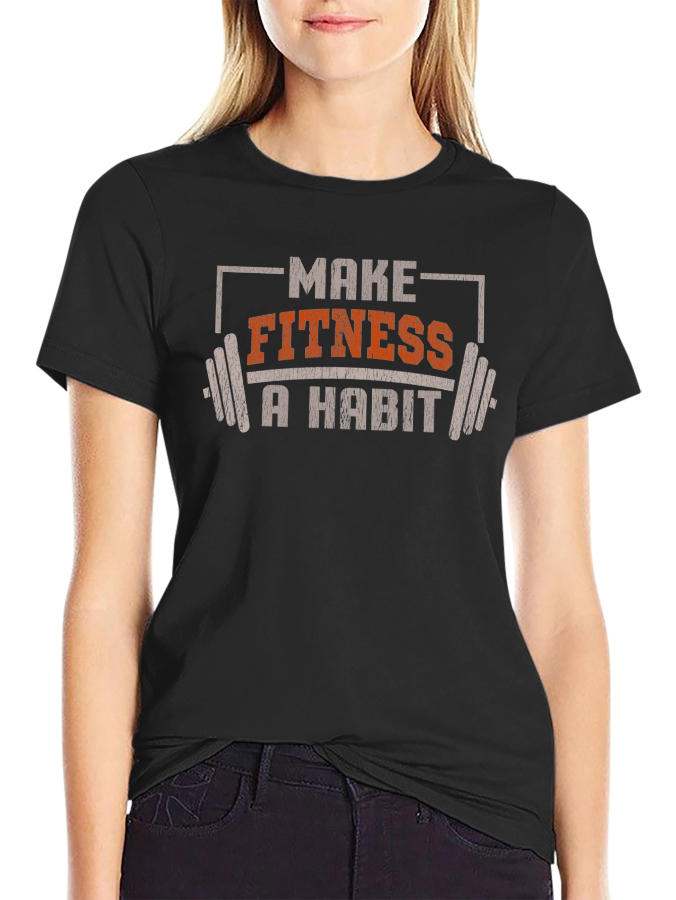 Make Fitness A Habit Graphic T-Shirt