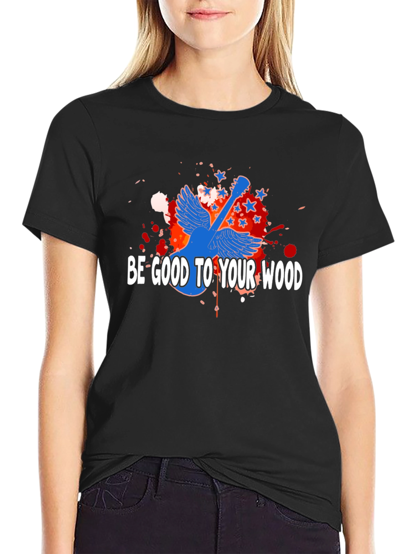 Be Good To Your Wood Guitar T-Shirt
