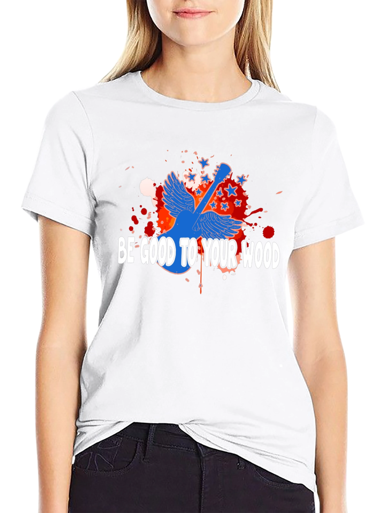 Be Good To Your Wood Guitar T-Shirt