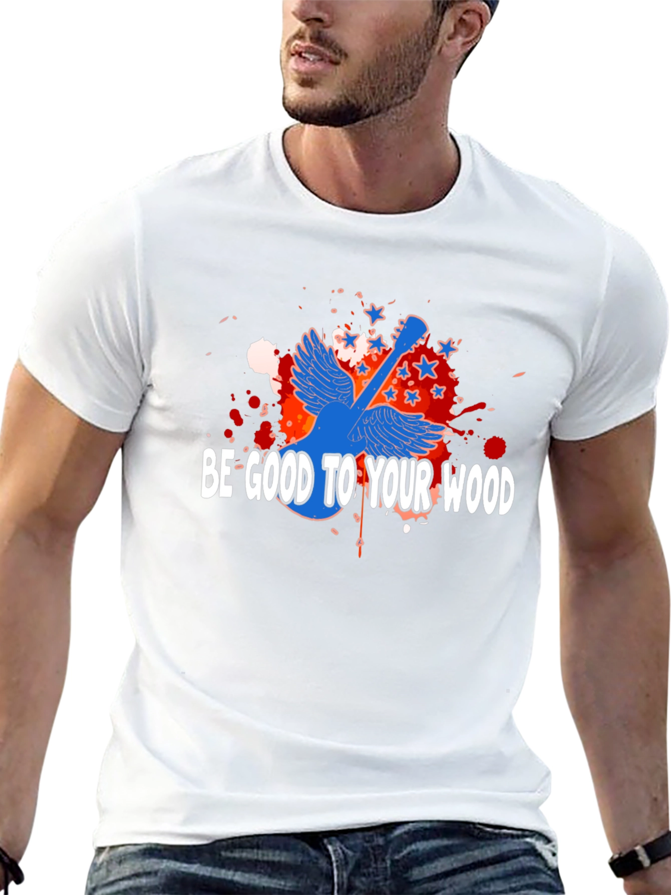 Be Good To Your Wood Guitar T-Shirt