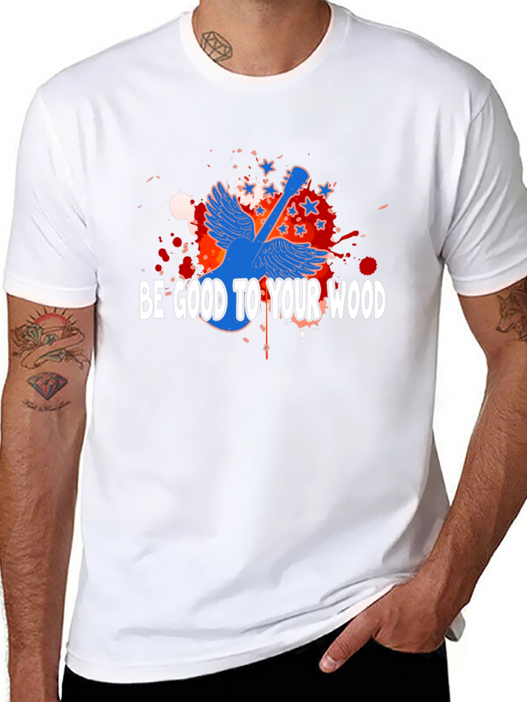 Be Good To Your Wood Guitar T-Shirt
