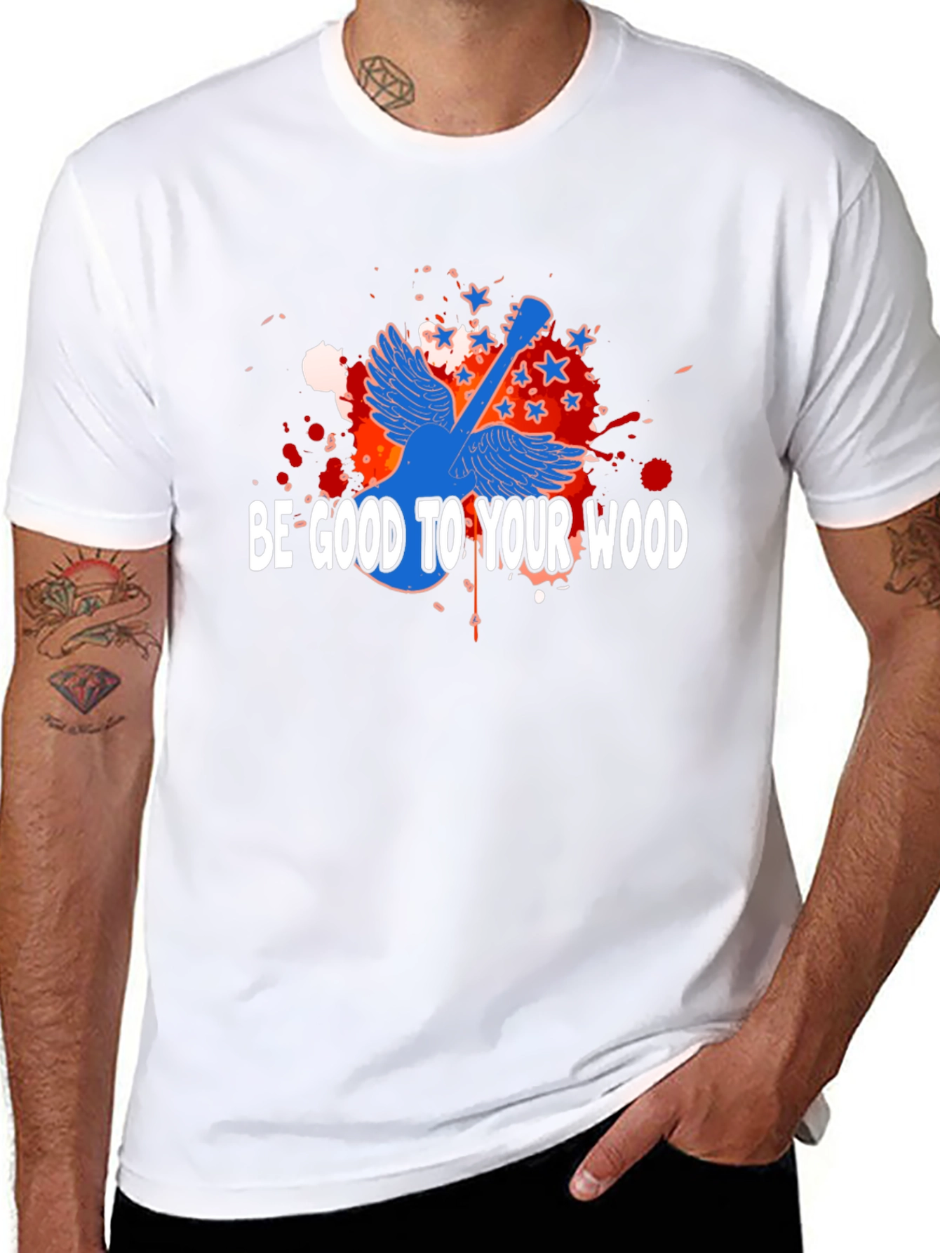 Be Good To Your Wood Guitar T-Shirt