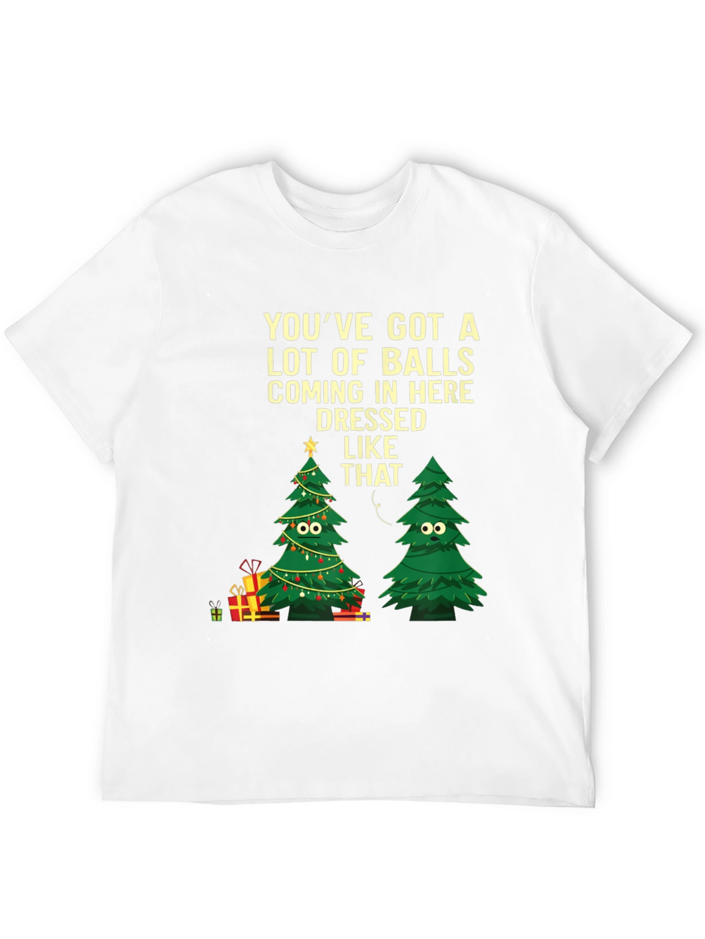 Humorous Christmas Tree Graphic Tee