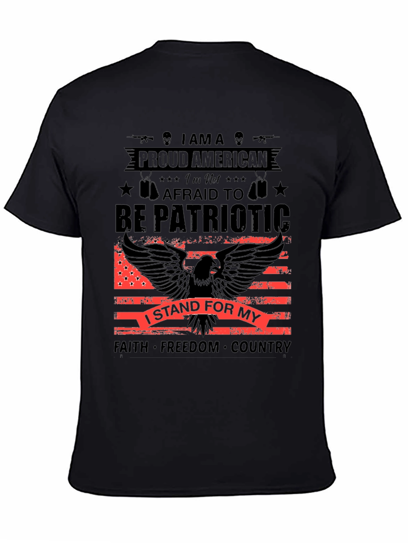 Proud American Patriotic Eagle Graphic Tee