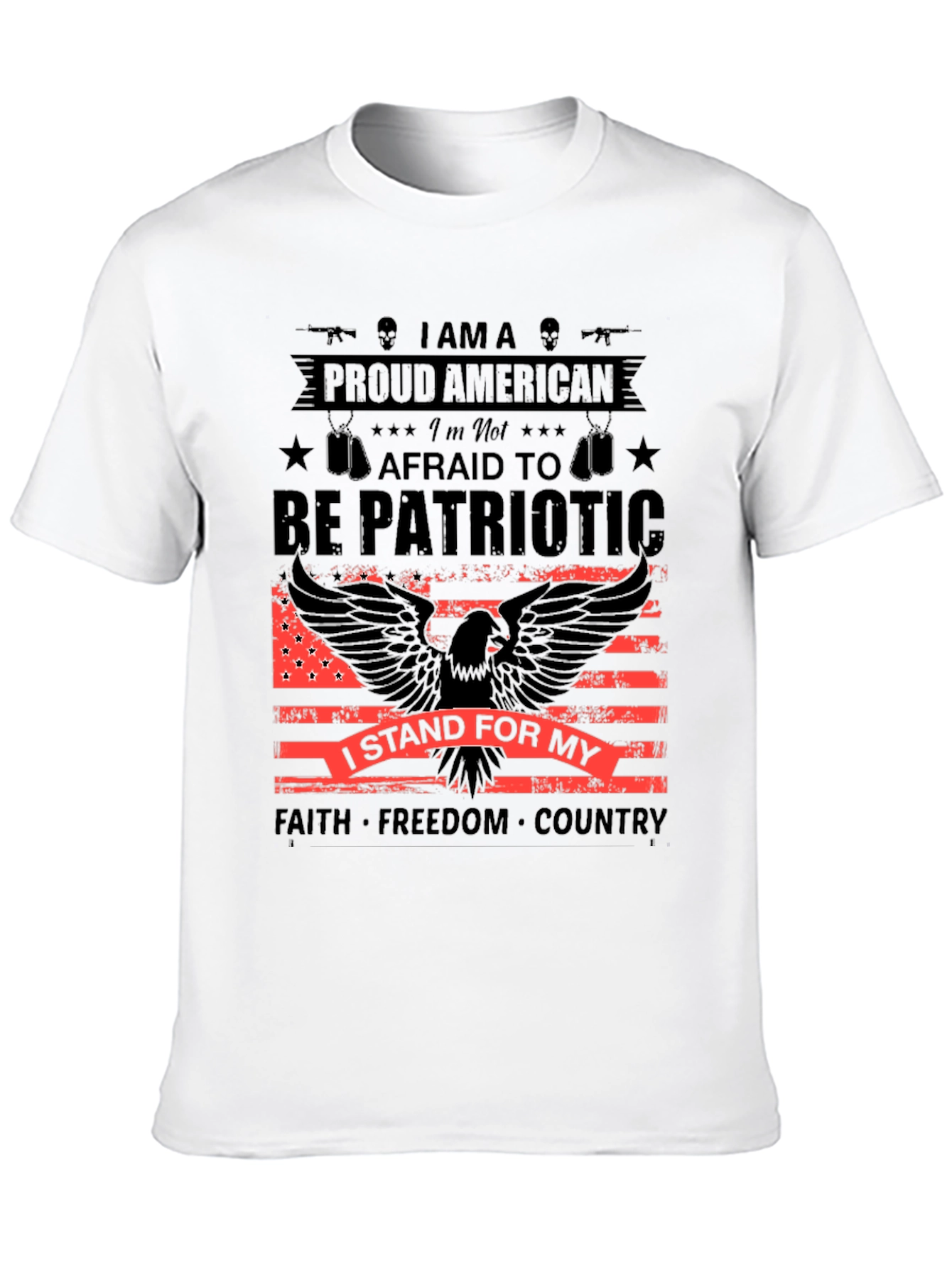 Proud American Patriotic Eagle Graphic Tee