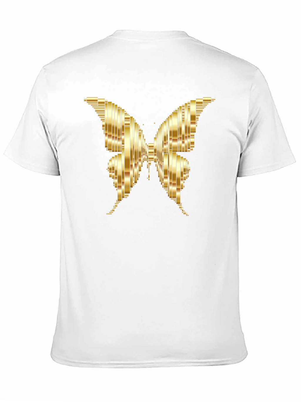 Golden Butterfly Graphic Tee - Stylish Mens T-Shirt