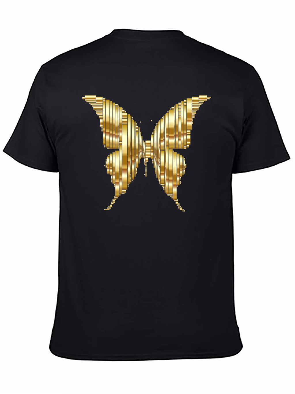 Golden Butterfly Graphic Tee - Stylish Mens T-Shirt