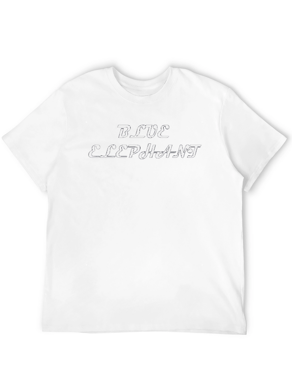 Blue Elephant Graphic Tee - Stylish Black T-Shirt