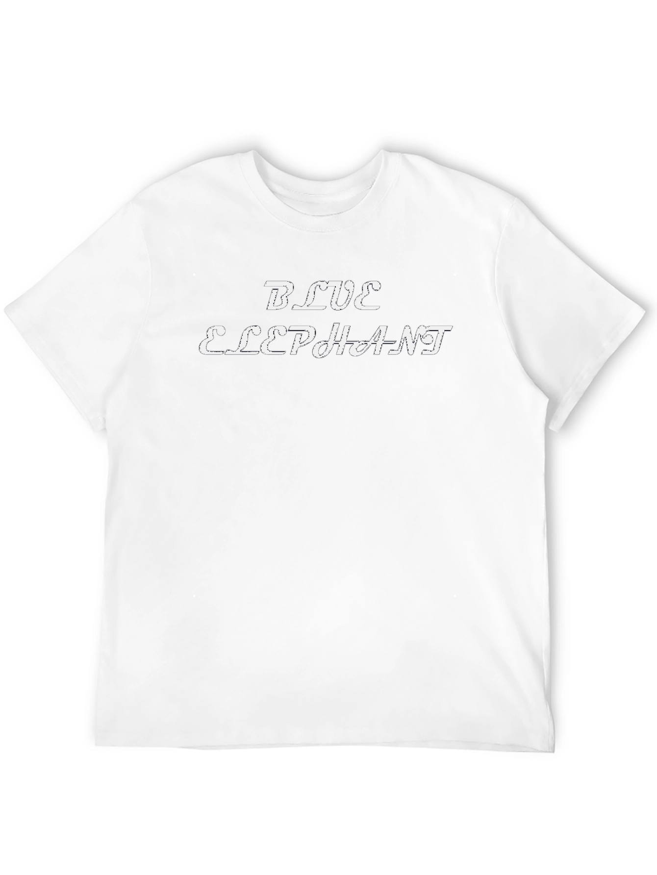 Blue Elephant Graphic Tee - Stylish Black T-Shirt