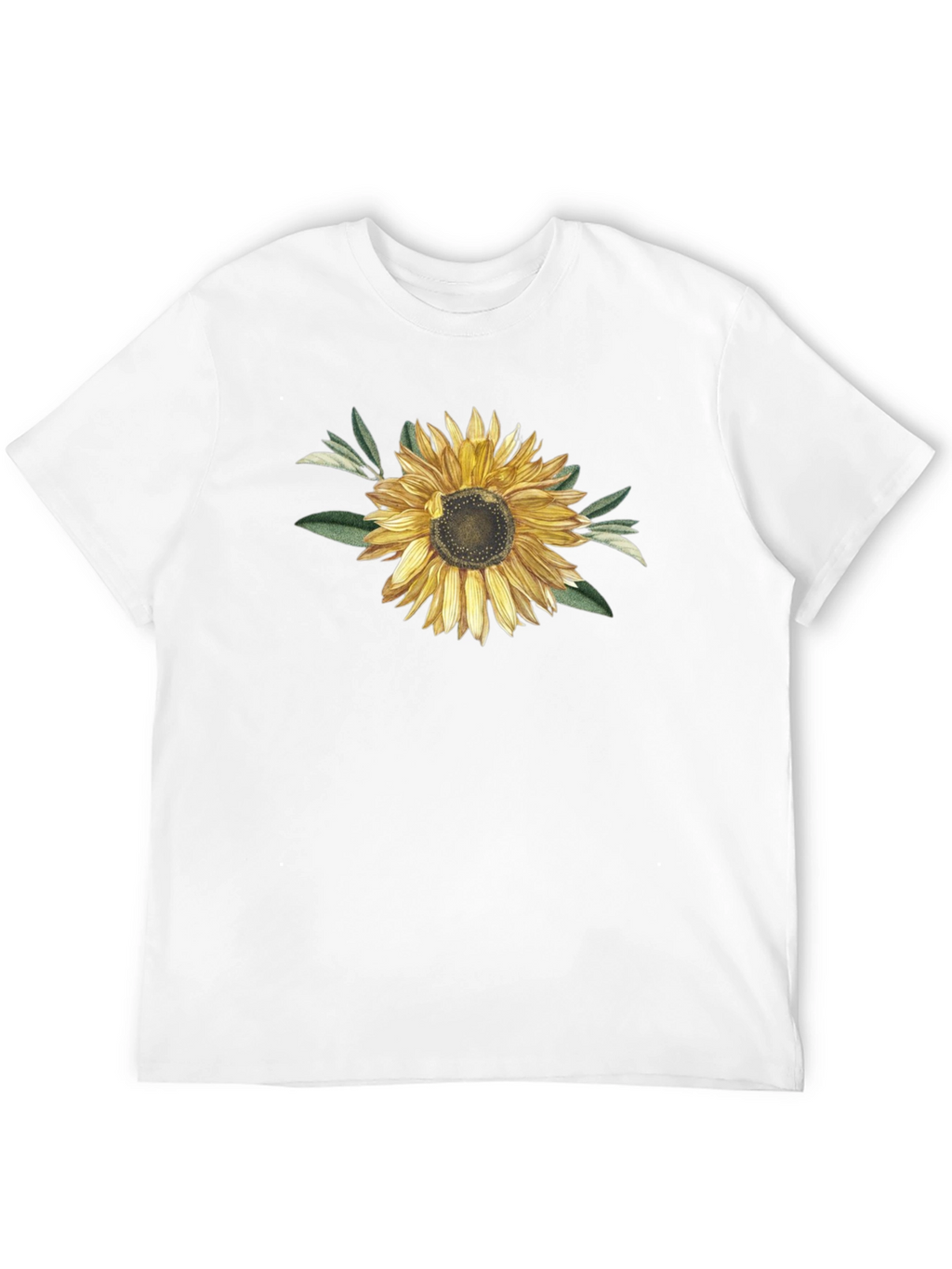Sunflower Graphic T-Shirt - Black Cotton Blend