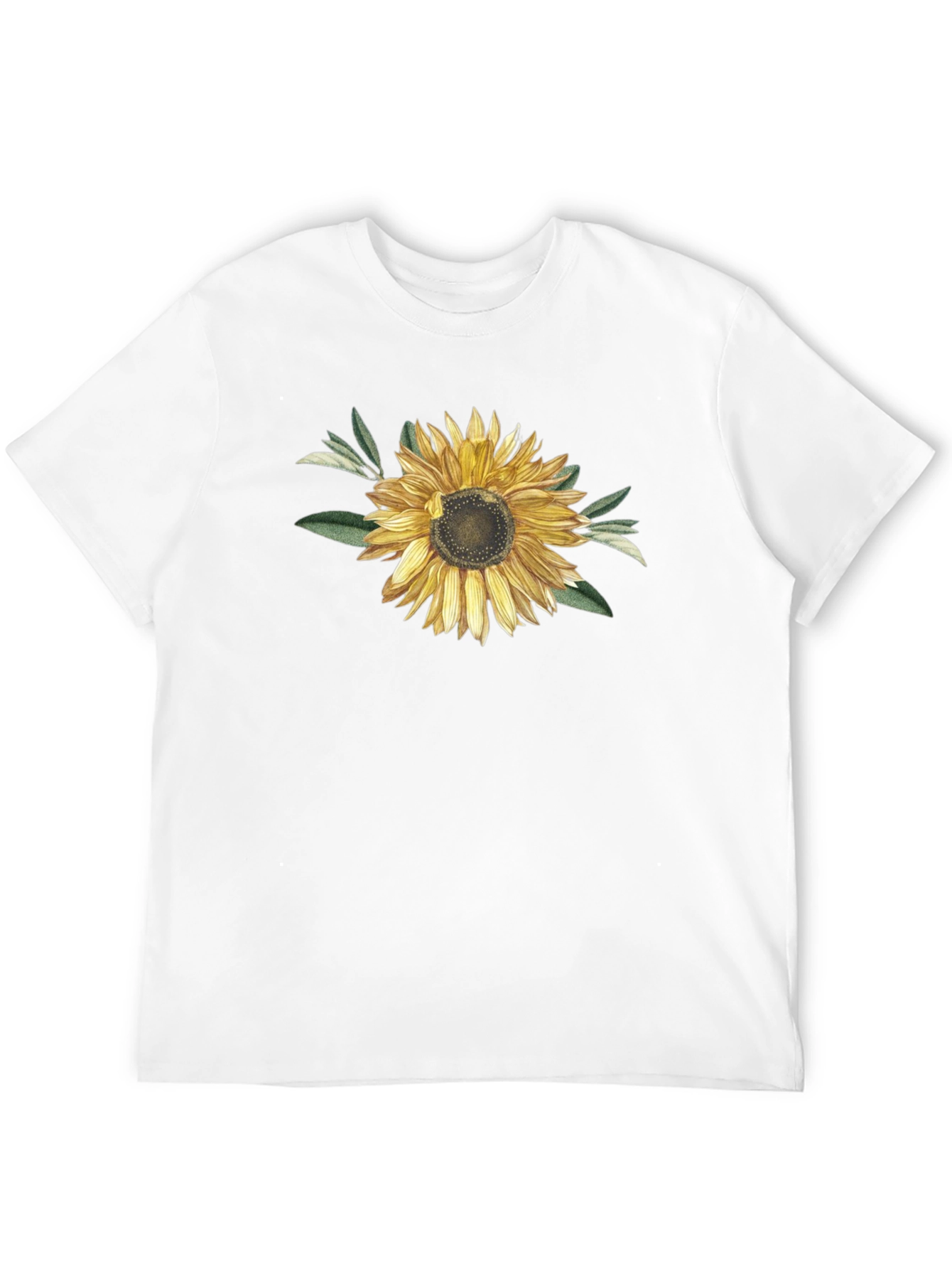 Sunflower Graphic T-Shirt - Black Cotton Blend