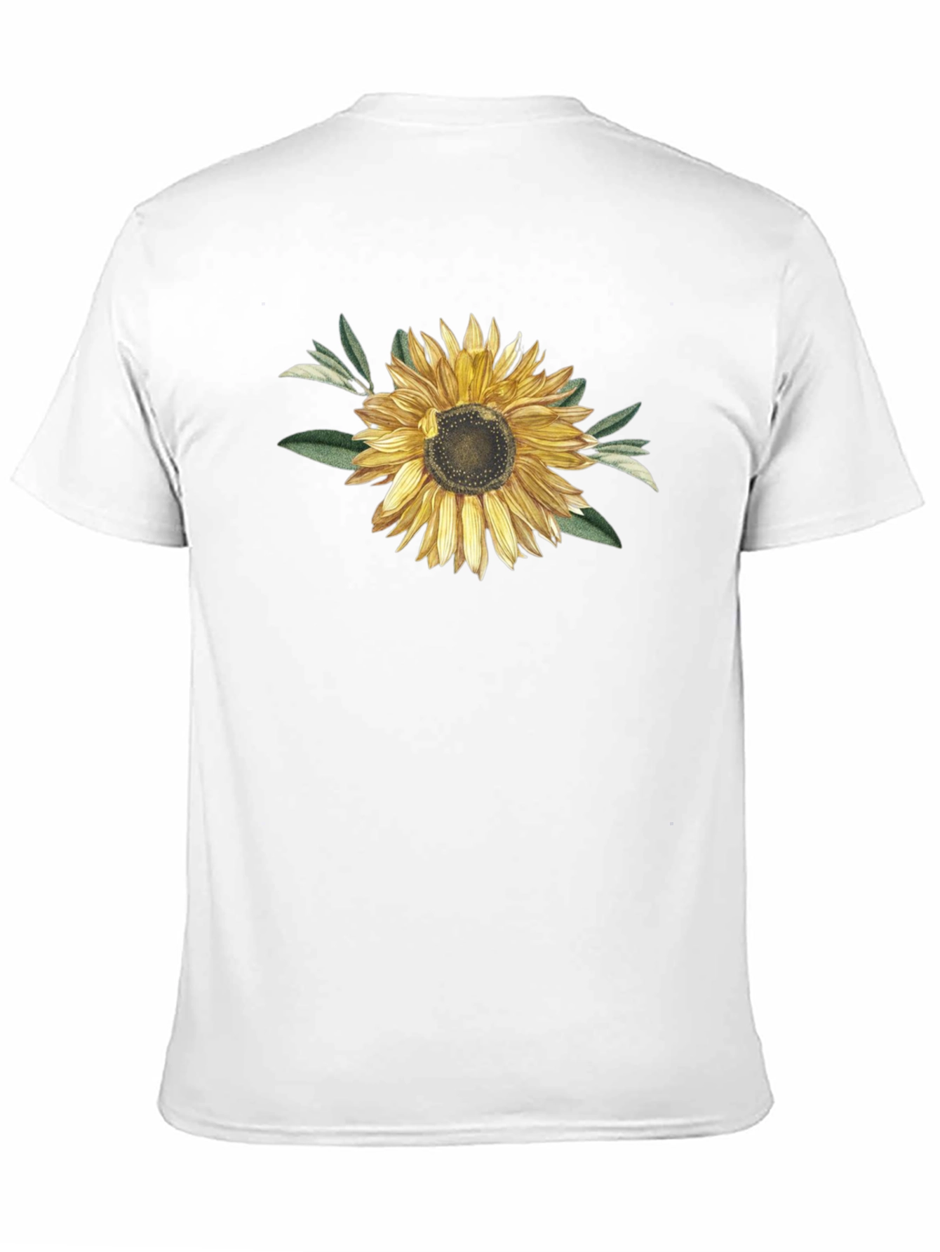 Sunflower Graphic T-Shirt - Black Cotton Blend
