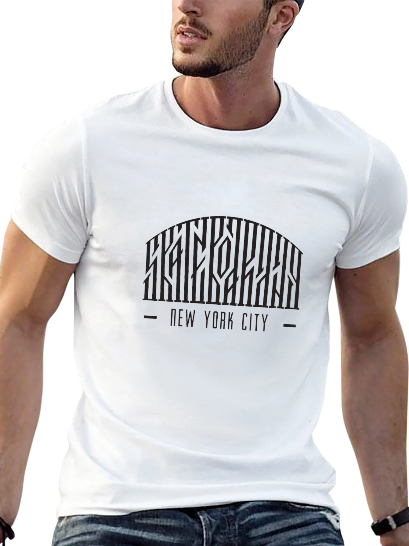 New York City Graphic Print Crew Neck T-Shirt