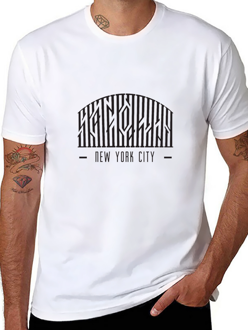 New York City Graphic Print Crew Neck T-Shirt
