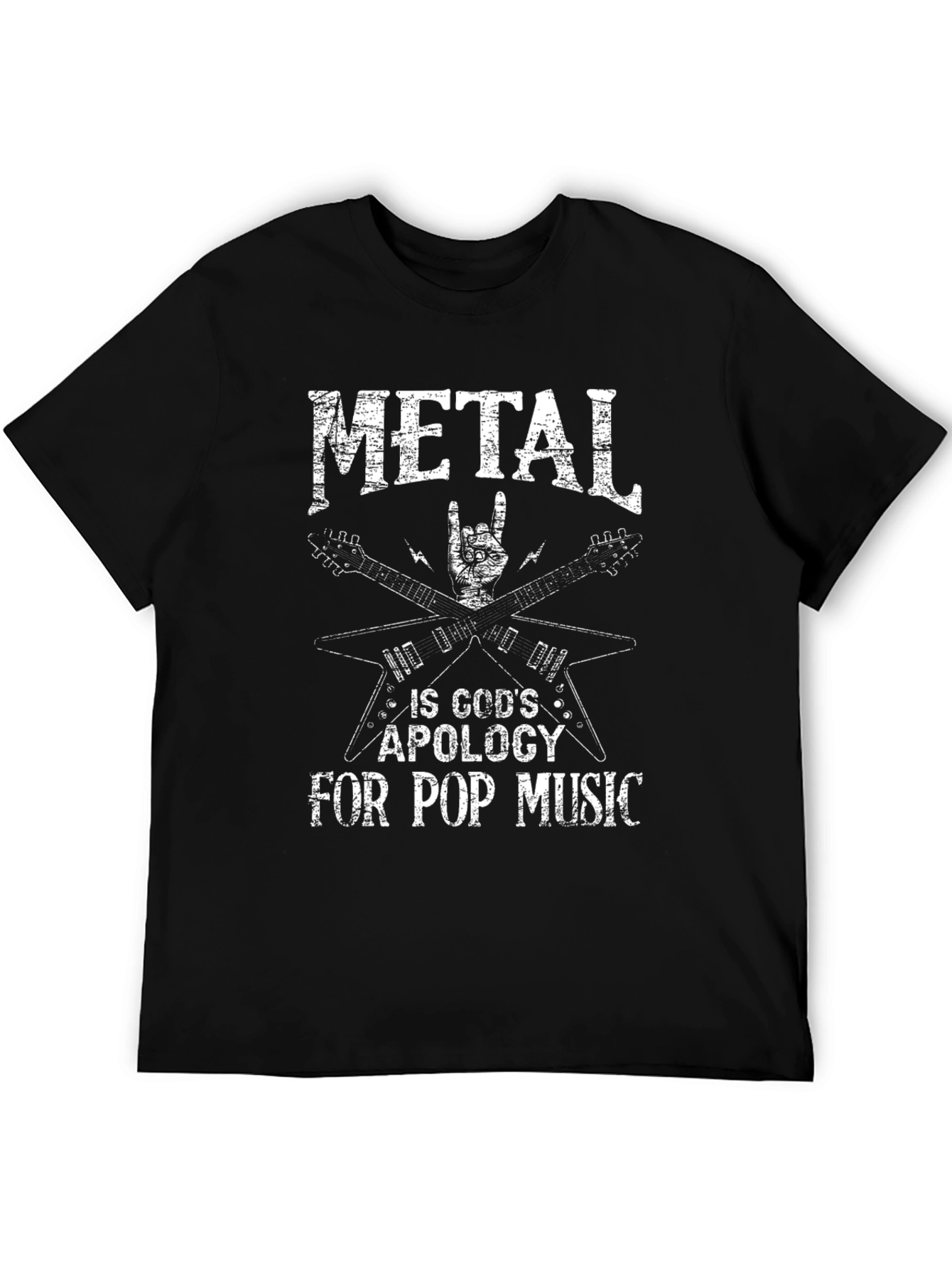 Metal Is Gods Apology T-Shirt Rock Music Tee