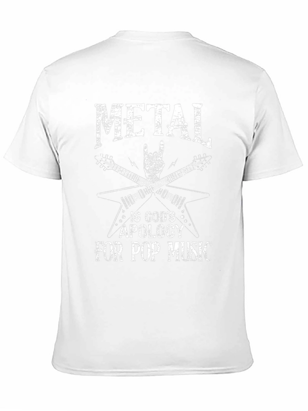 Metal Is Gods Apology T-Shirt Rock Music Tee