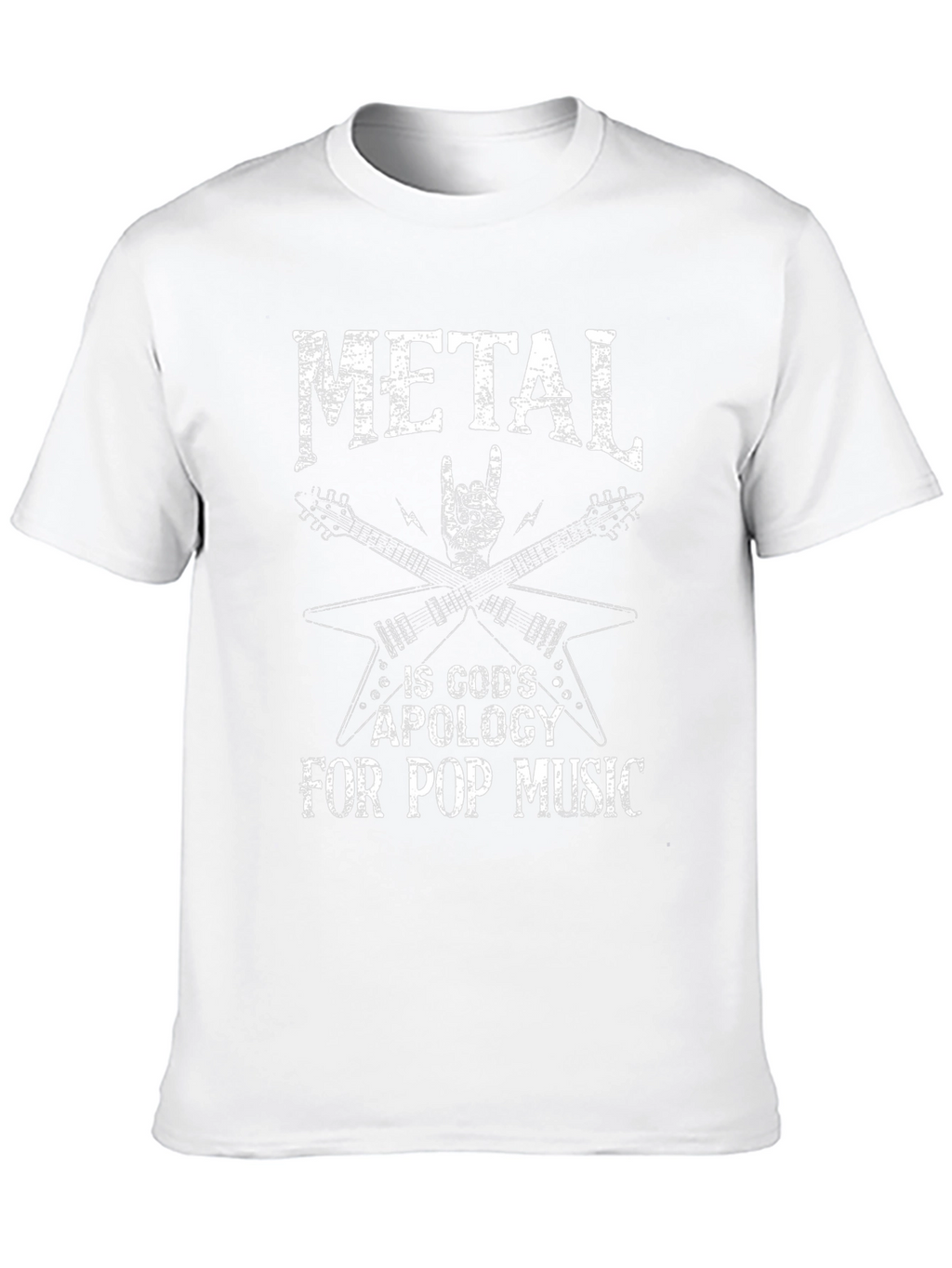 Metal Is Gods Apology T-Shirt Rock Music Tee