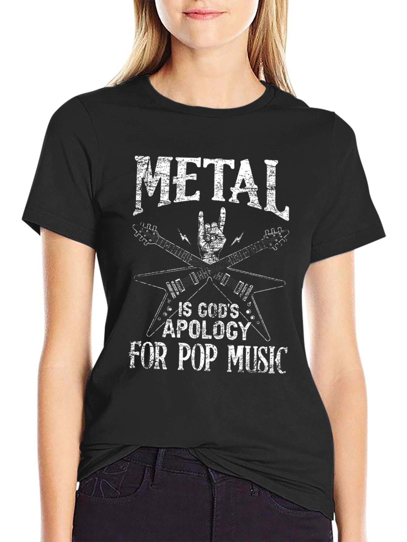 Metal Is Gods Apology T-Shirt Rock Music Tee