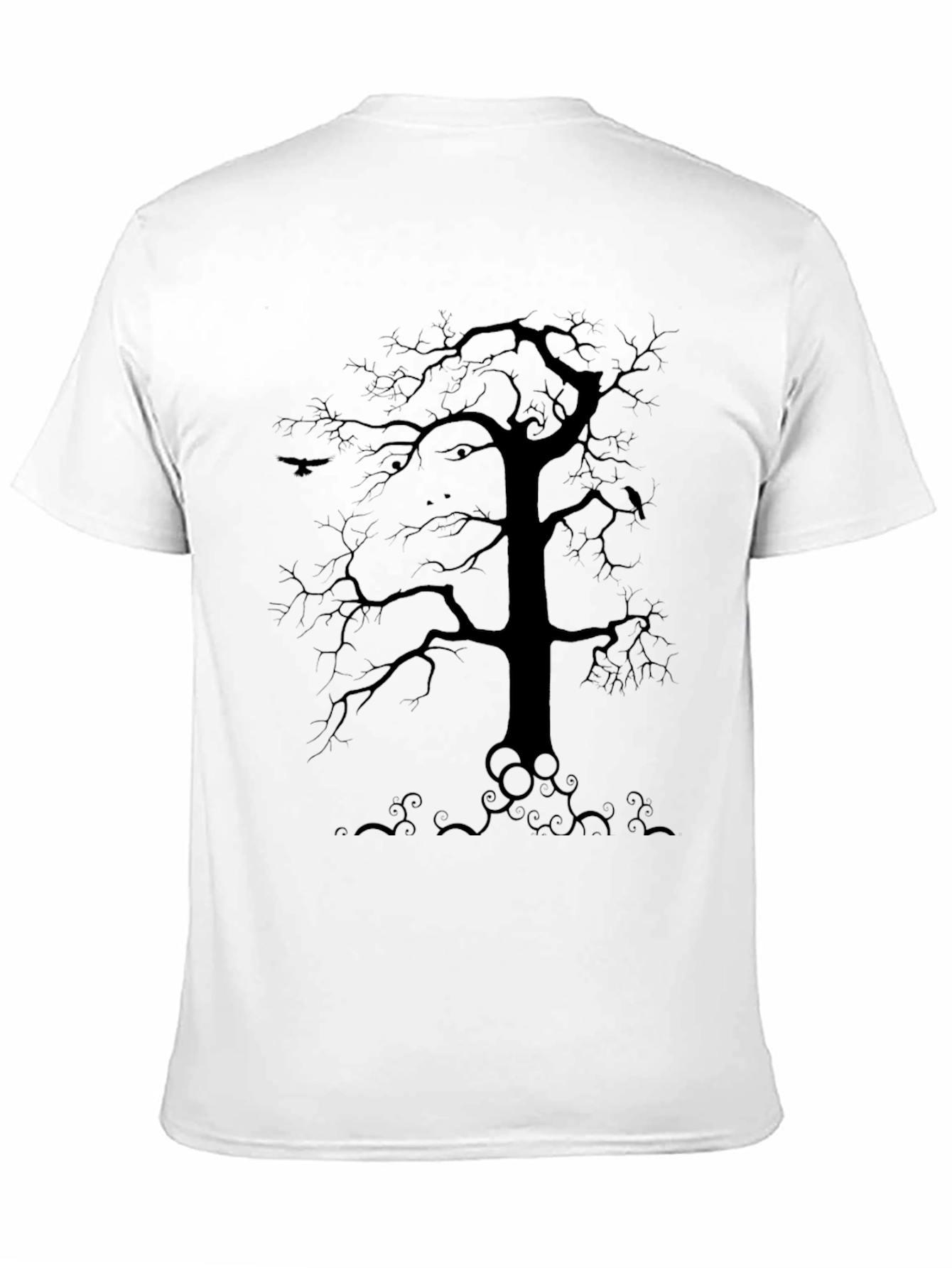 Mystic Tree Mens Black Graphic Tee