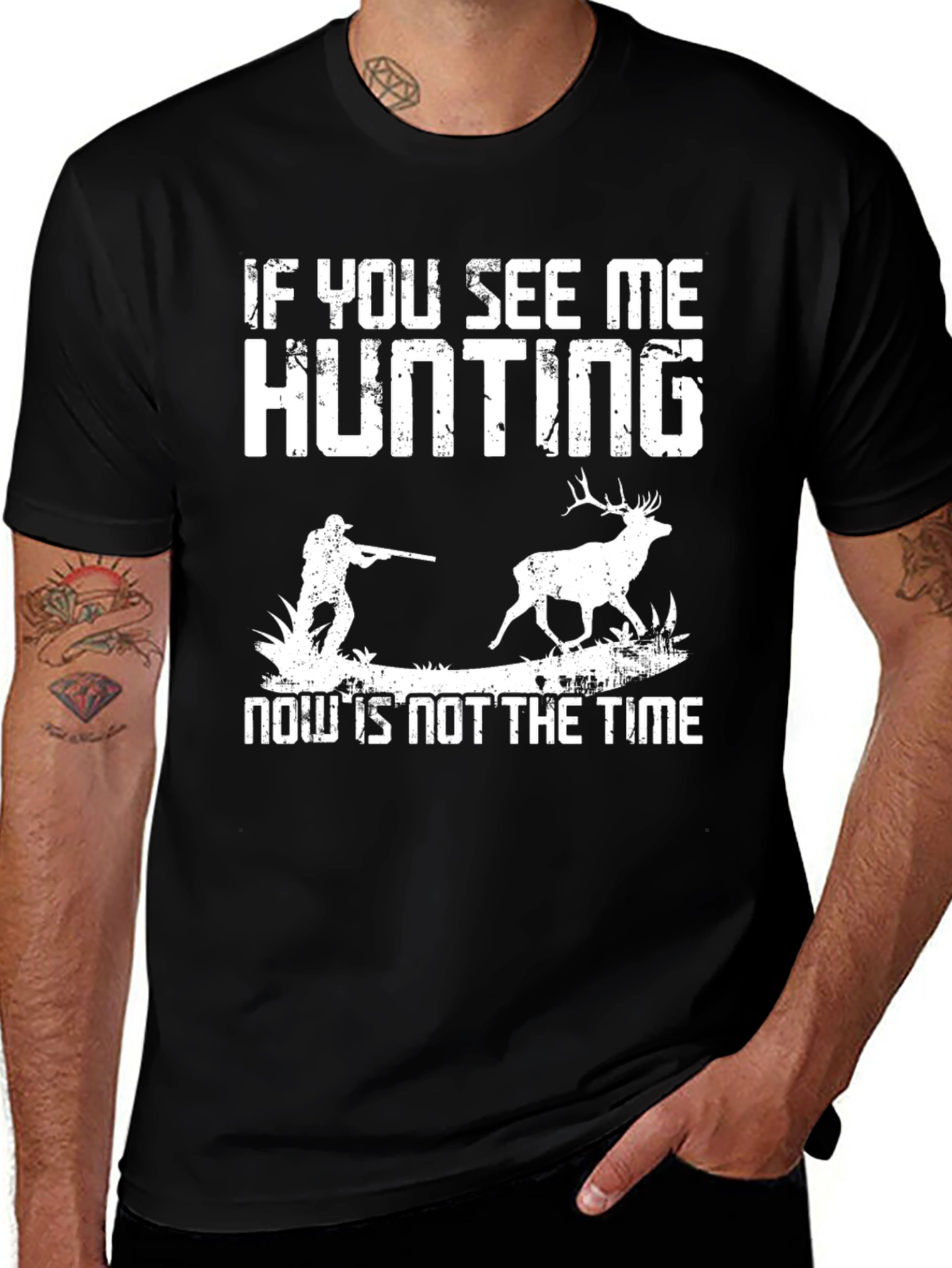 Hunting Graphic Tee - If You See Me Hunting T-Shirt