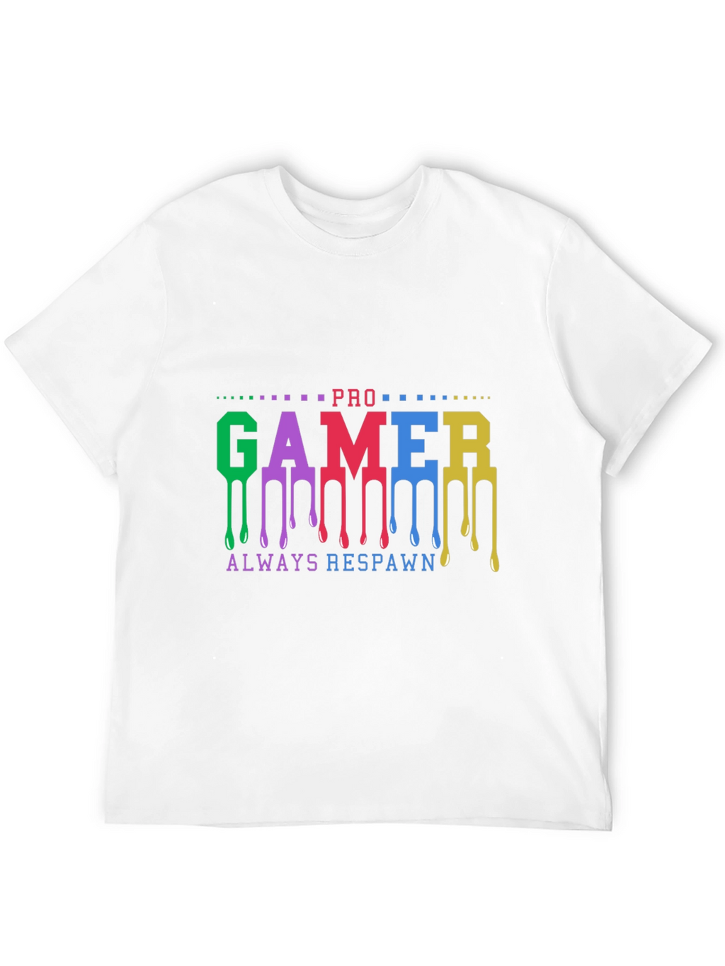 Pro Gamer Always Respawn Black T-Shirt