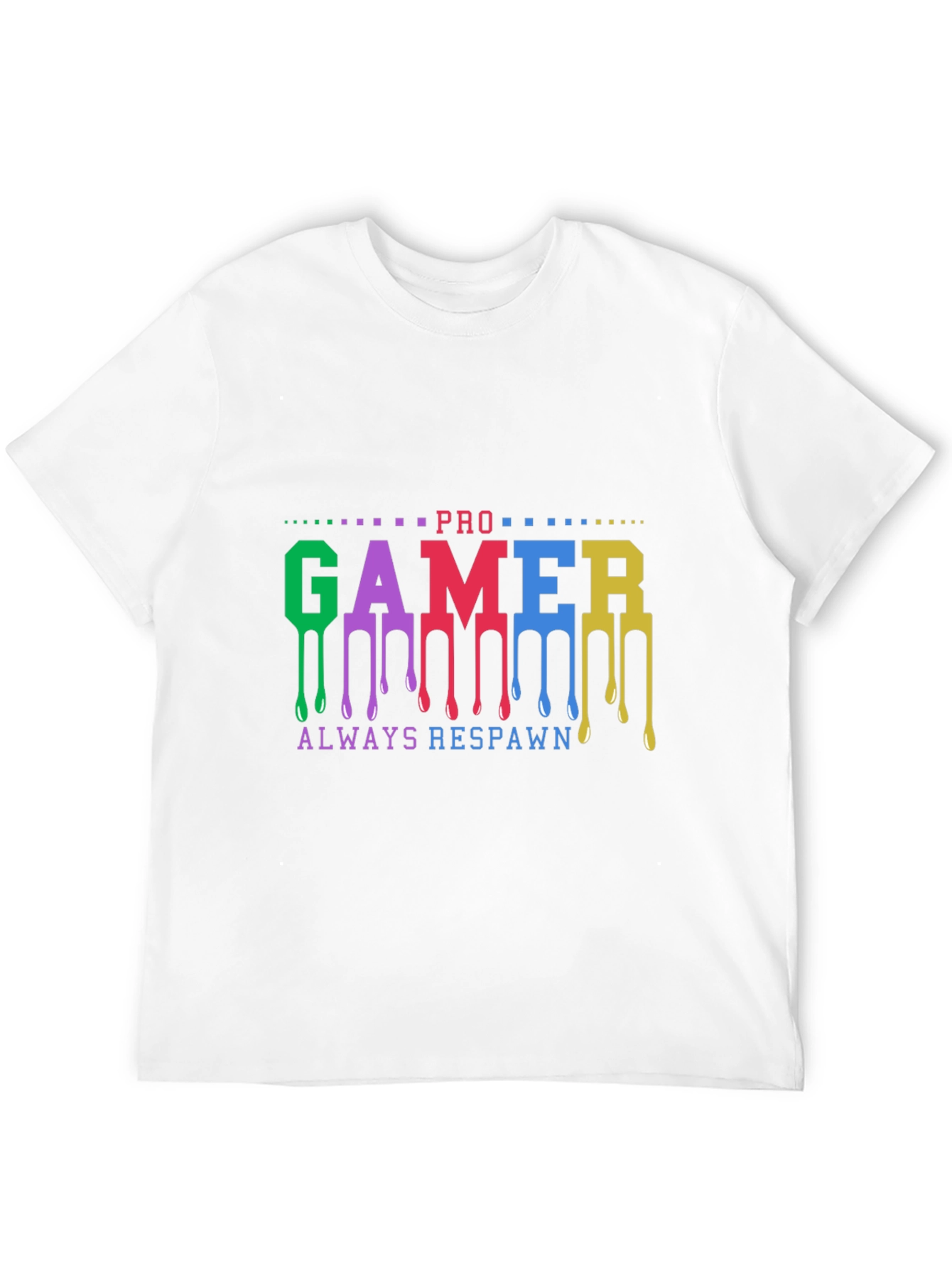 Pro Gamer Always Respawn Black T-Shirt