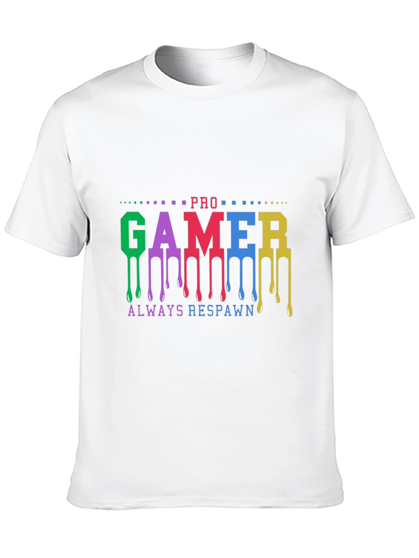 Pro Gamer Always Respawn Black T-Shirt
