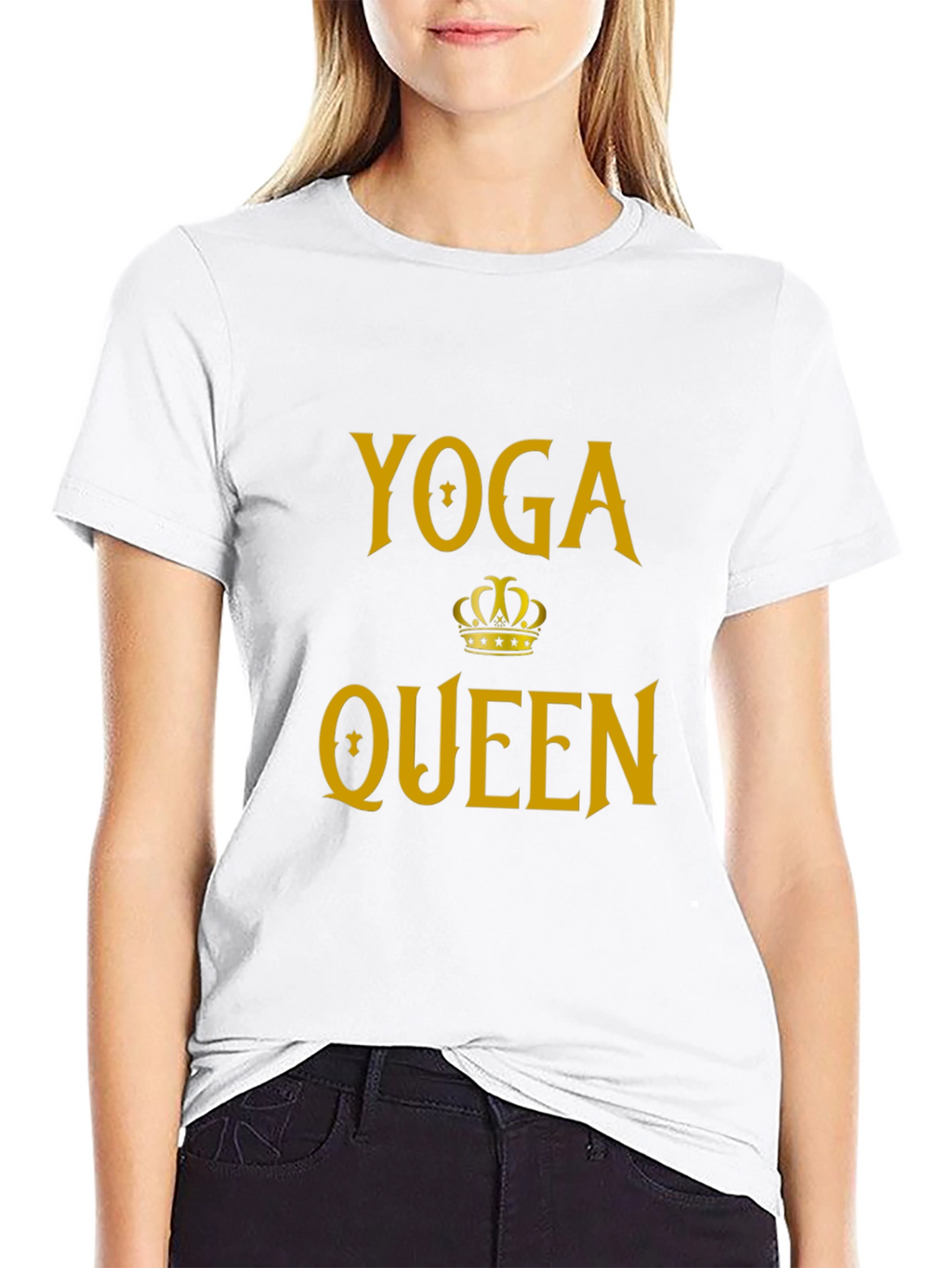 Yoga Queen Graphic Tee - Black T-Shirt