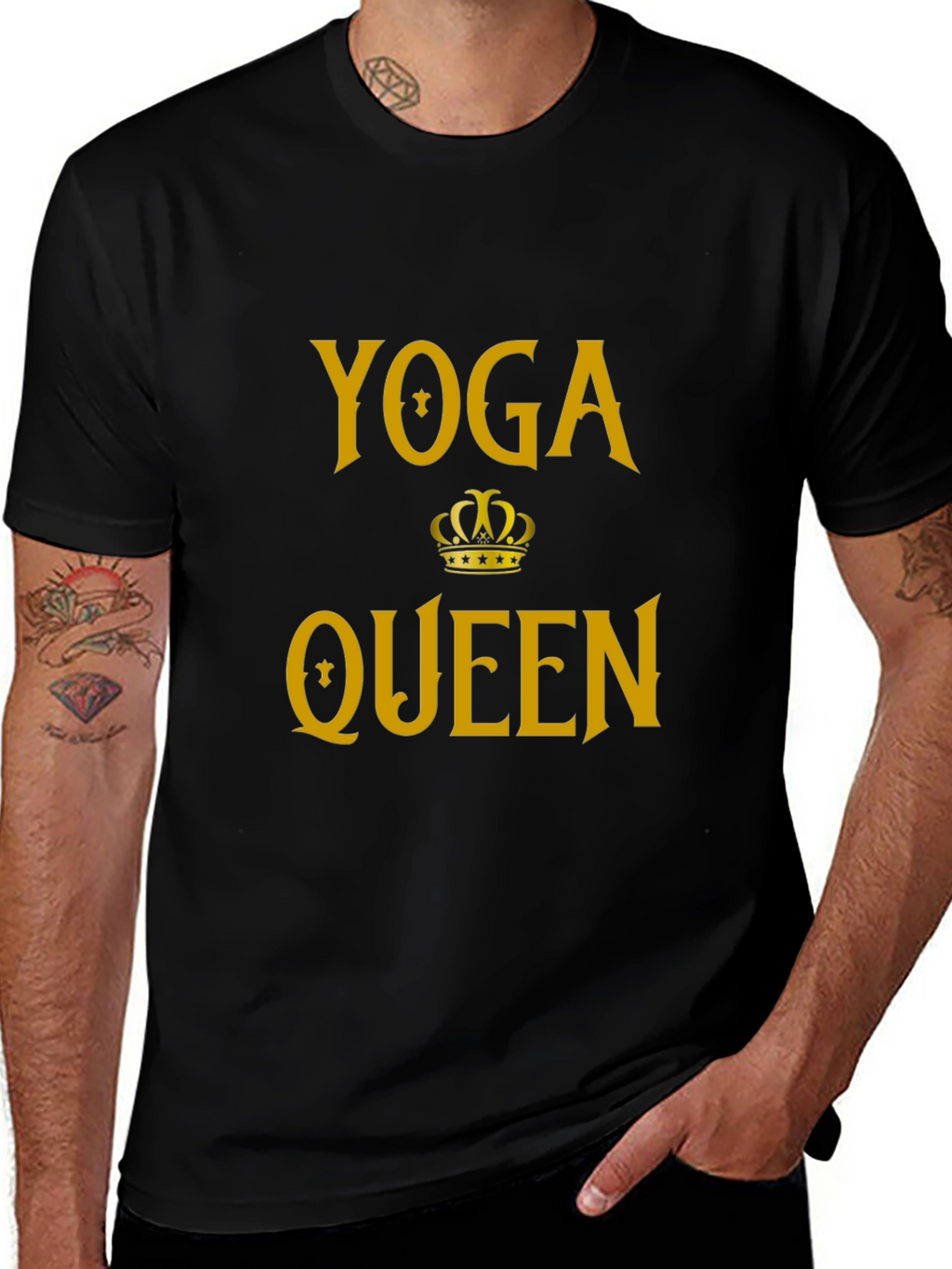 Yoga Queen Graphic Tee - Black T-Shirt